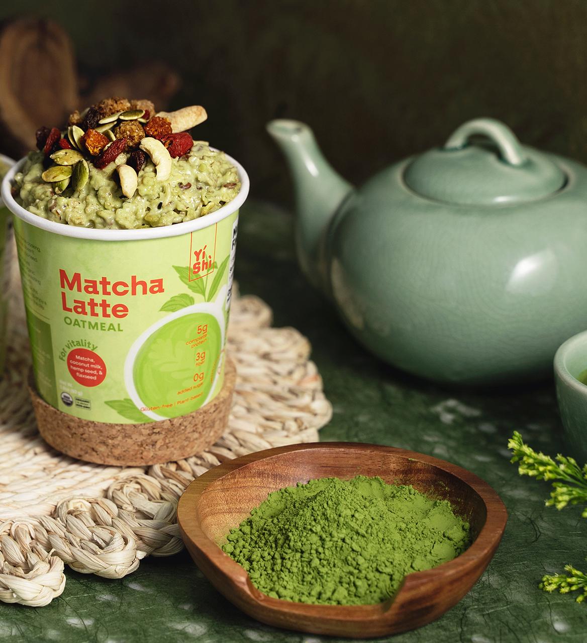 Matcha-Latte-Oatmeal-Yishi-Foods