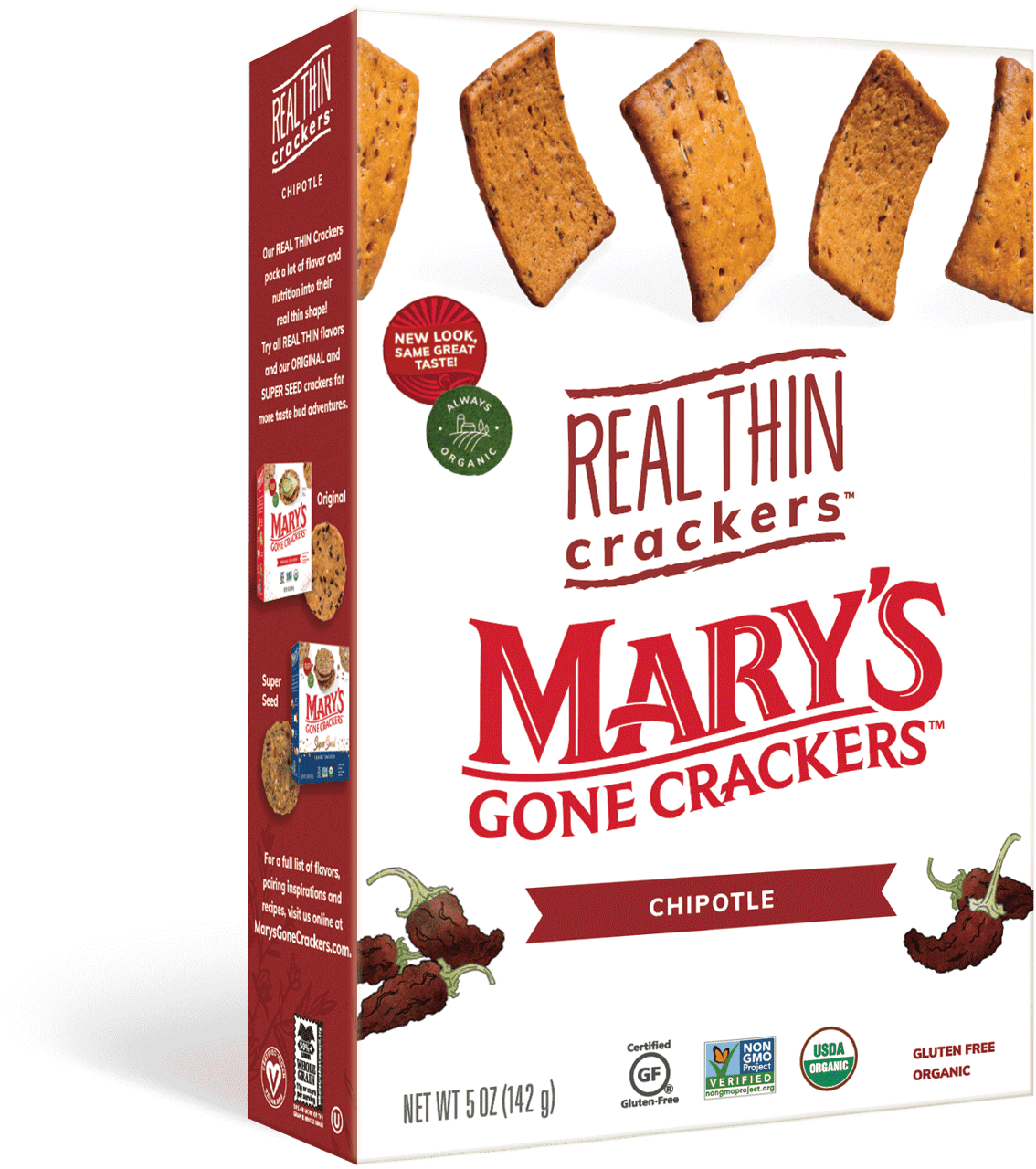 Box, Product, Package, Crackers, Crunchy snacks, Chipotle, Peppers