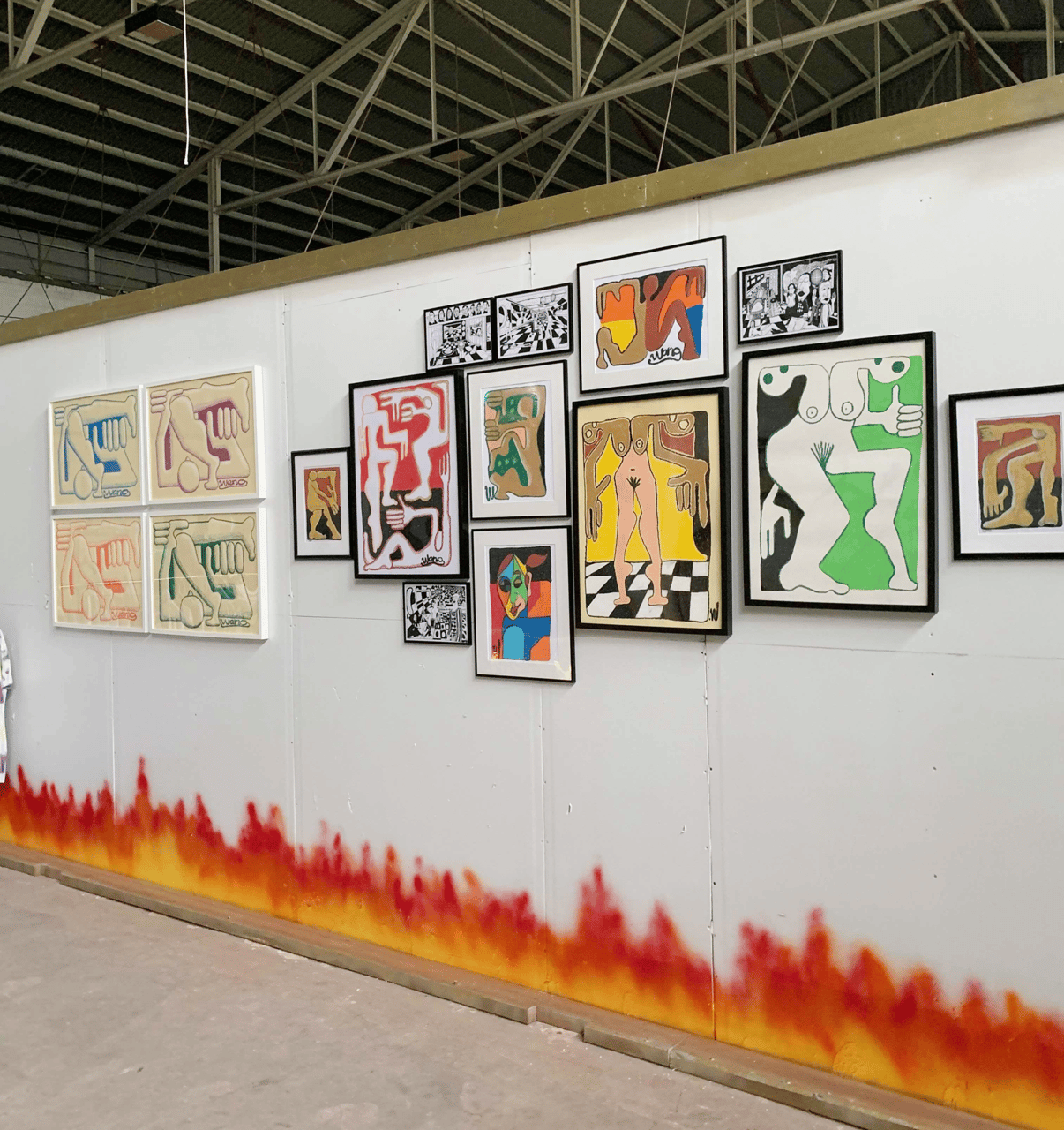 Art paint, Interior design, Font, Line