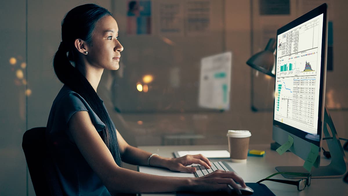 Woman At Monitor