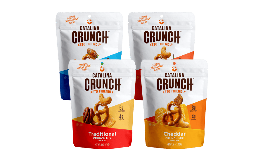 Pouches, Packaging, Product line, Colorful, Snack mix, Crunchy snacks