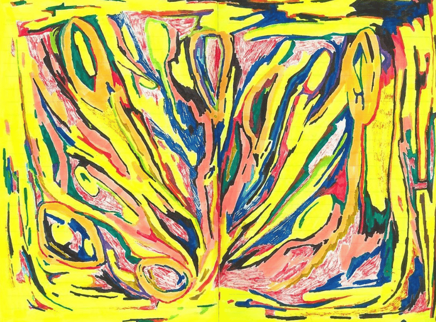 Art paint, Rectangle, Textile, Painting
