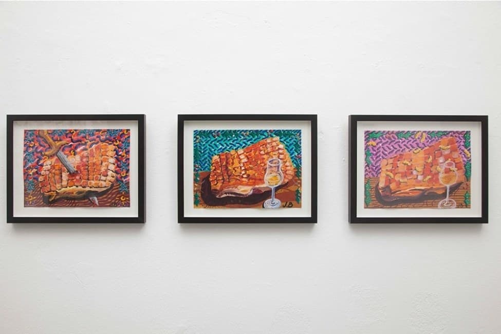 Picture frame, Art paint, Creative arts, Textile, Wood, Rectangle, Painting