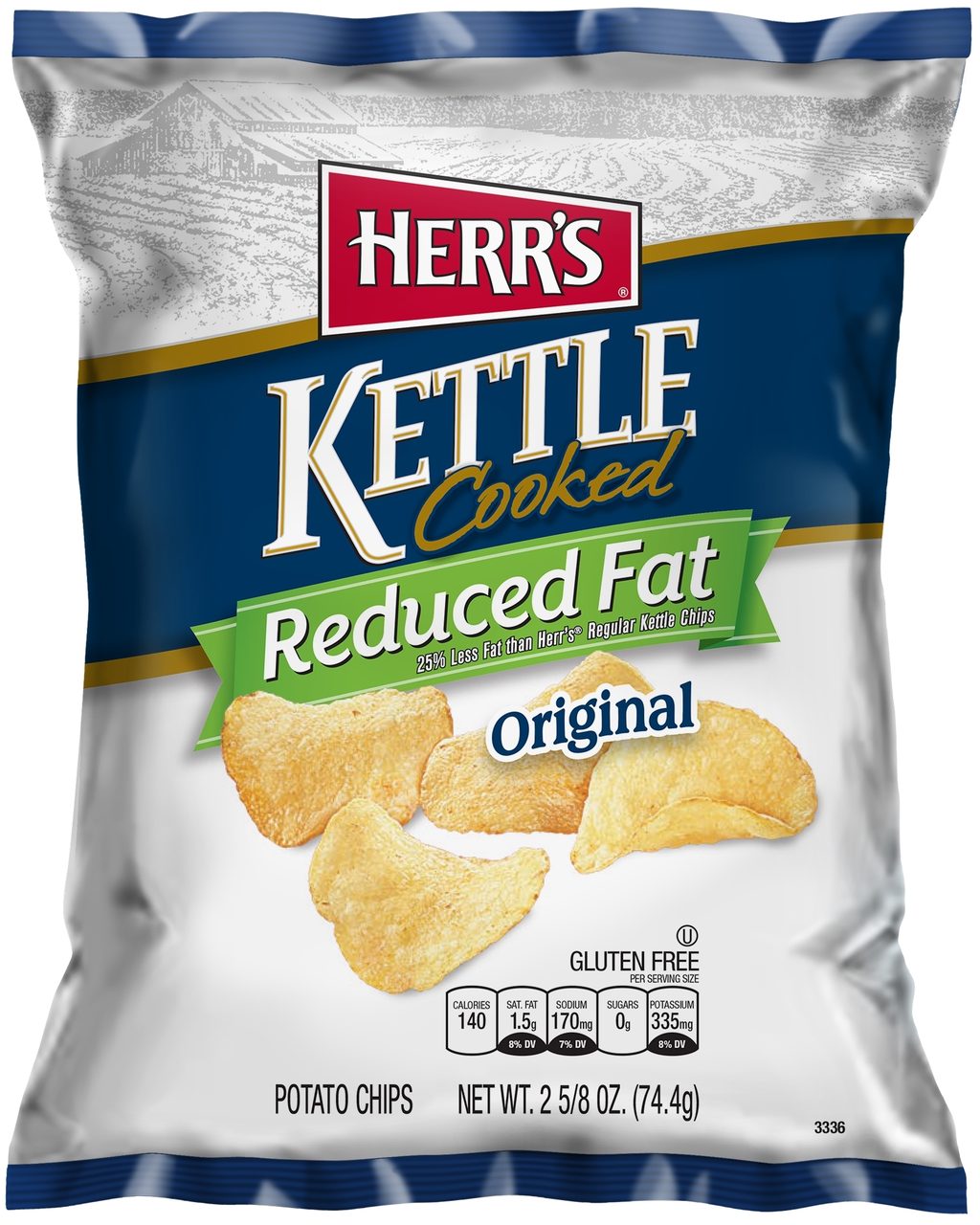 Snack bag, Potato chips, Reduced Fat, Product, Packaging
