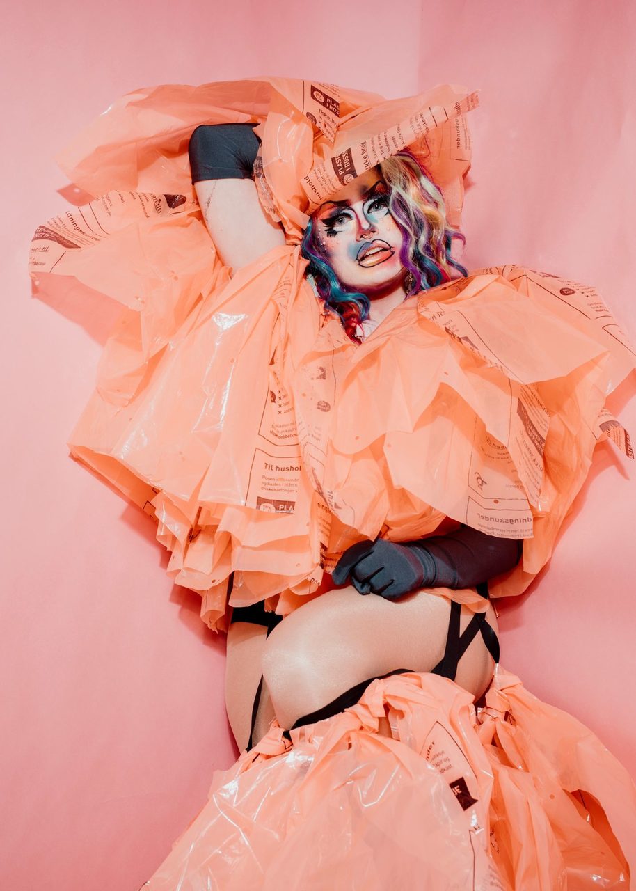 Human body, Orange, Sleeve, Dress, Pink