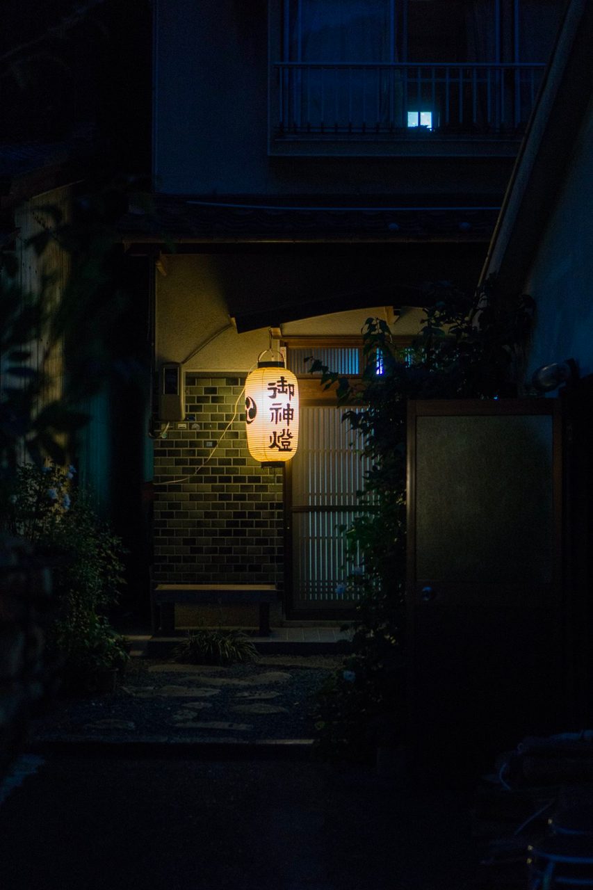 Automotive lighting, Road surface, Plant, Blue, Building, Flowerpot