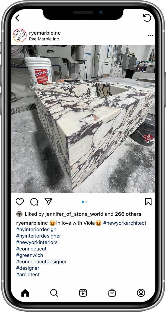Rye Marble Inc Instagram 