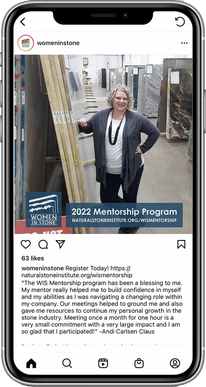 Women In Stone, womeninstone wismentorship, Andi Carlsen Claus, 2022 Mentorship Program 