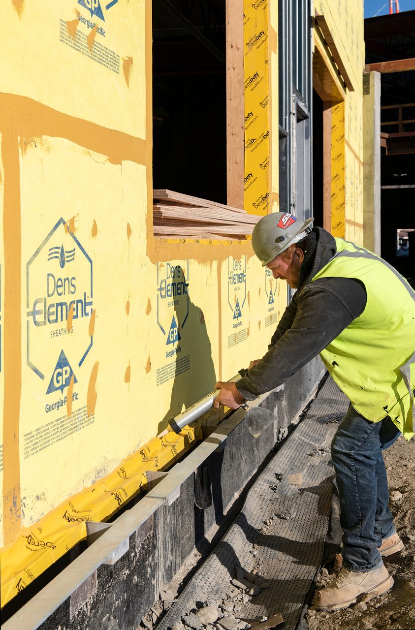 Road surface, Building, Asphalt, Yellow, Tradesman, Track, Window, Workwear, Art