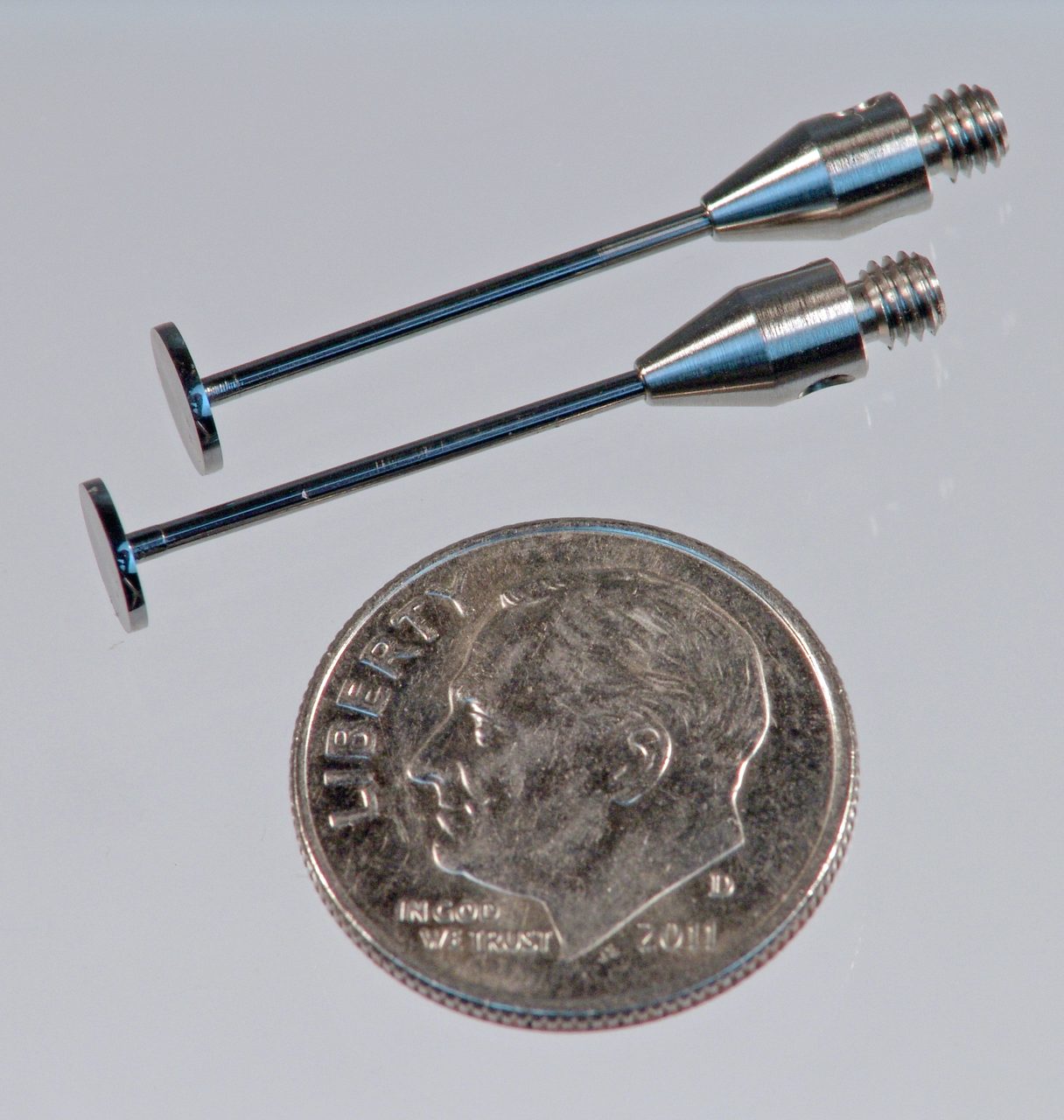 Figure 2: Hardened steel disk styli