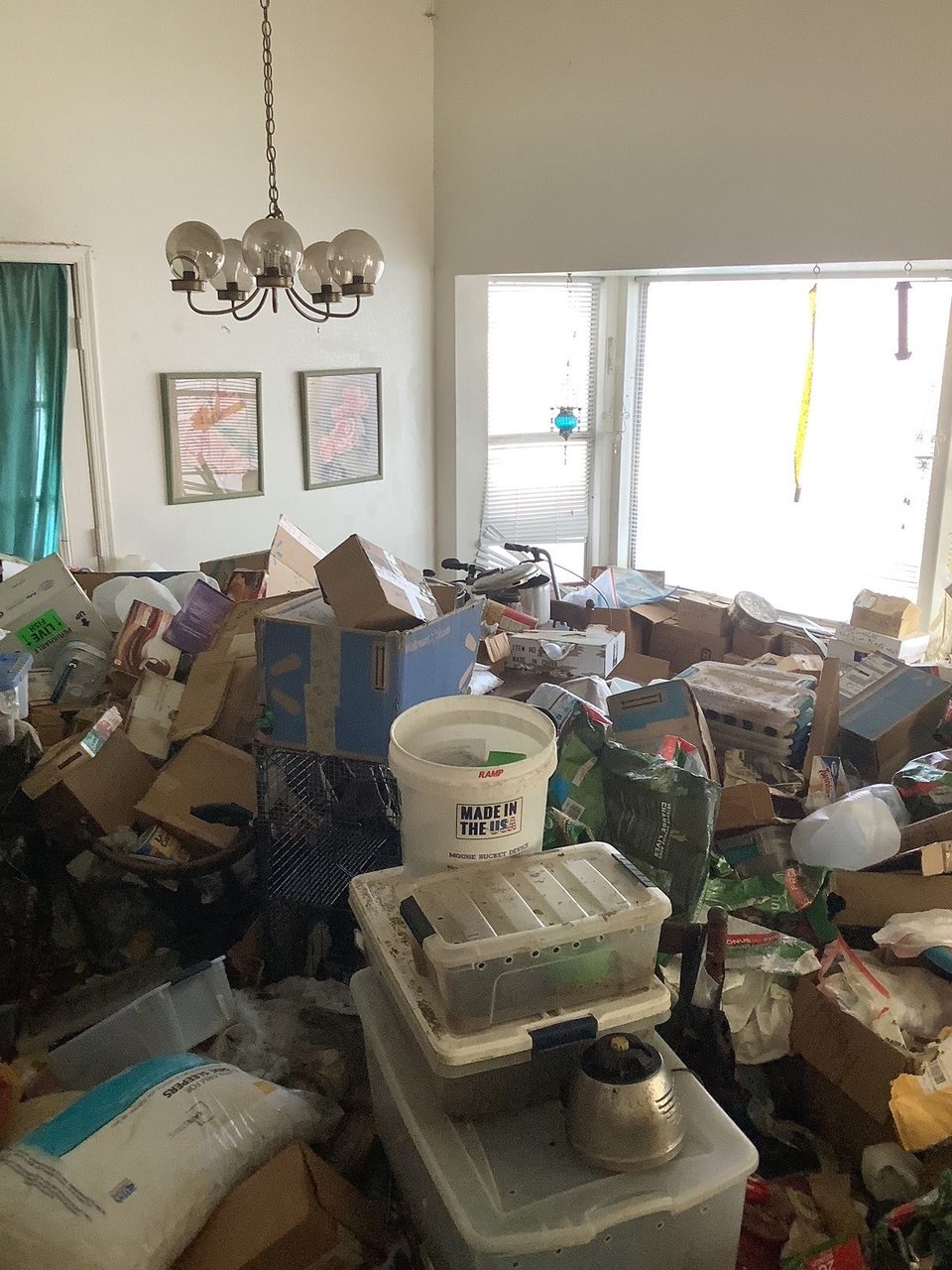 Hoarded Living Room