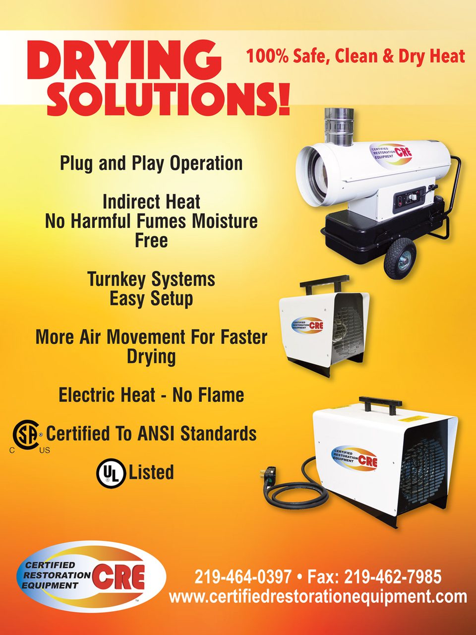 CRE Certified Restoration Equipment