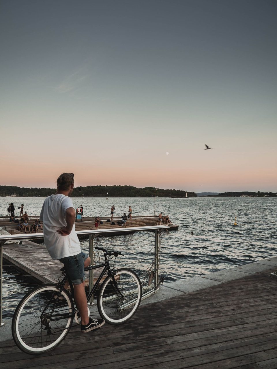 Bicycles--Equipment and supplies, Bicycle wheel, Water, Tire, Sky, Vehicle