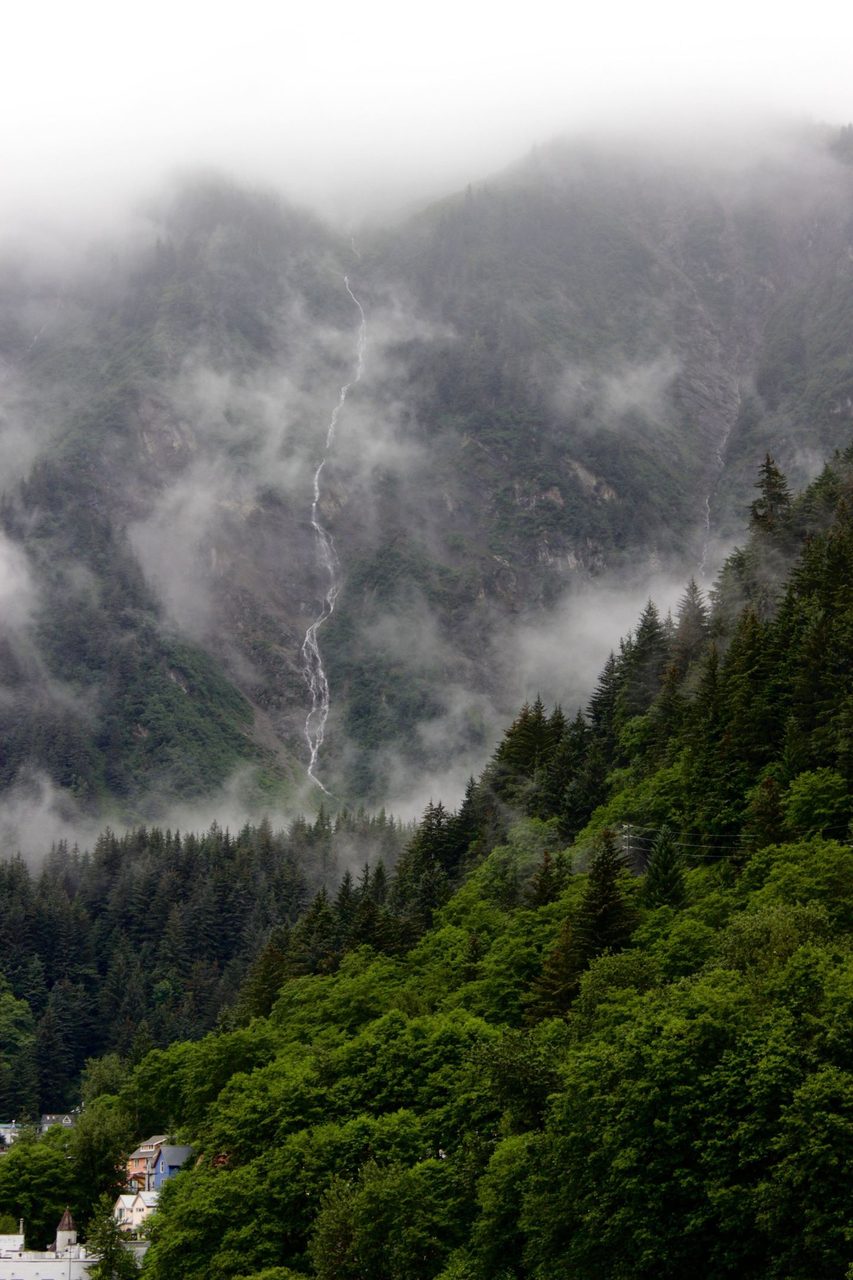 Natural landscape, Atmospheric phenomenon, Cloud, Mountain, Sky, Plant, Tree, Fog, Highland, Biome
