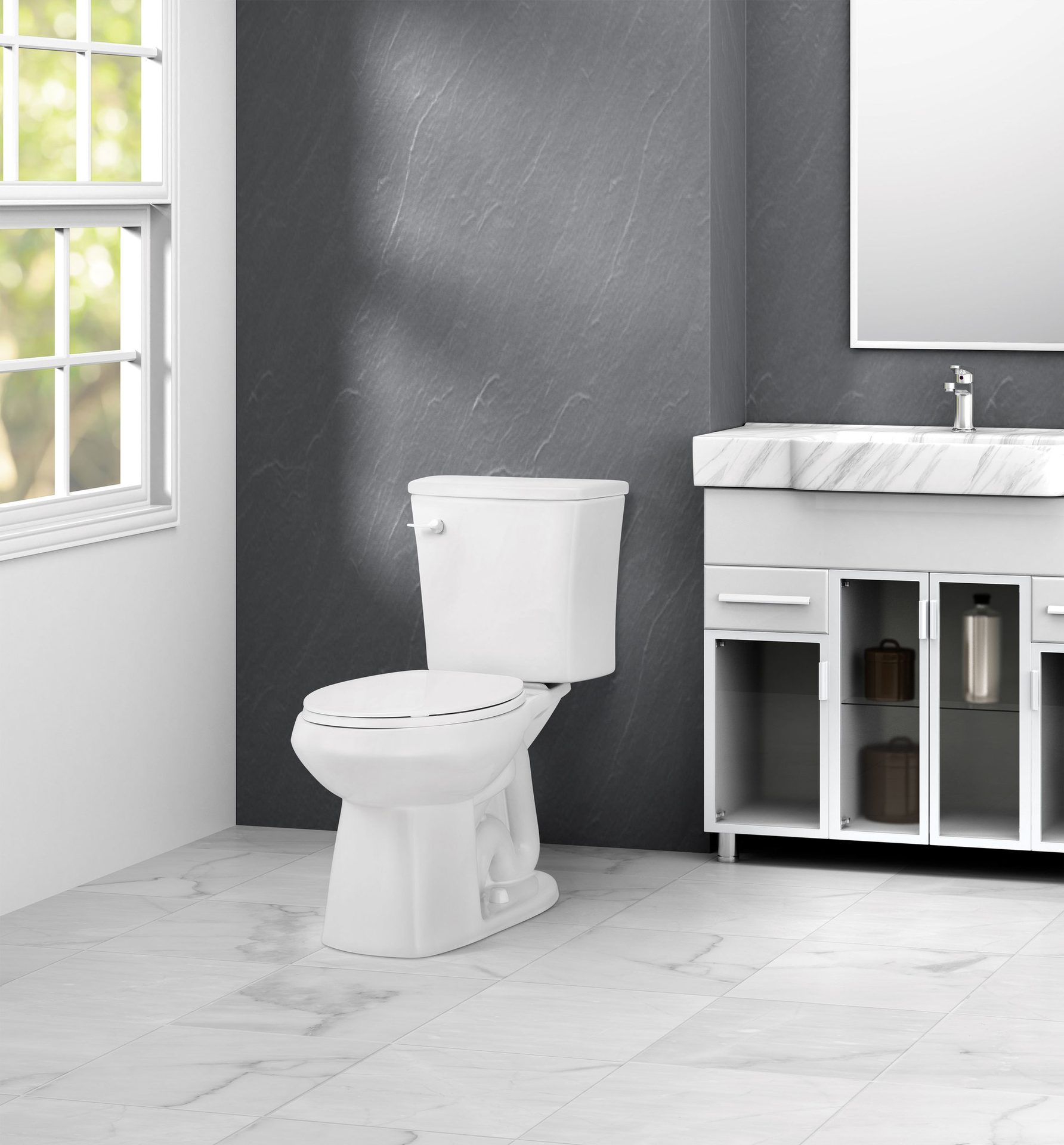 Toilet seat, Plumbing fixture, Interior design, Property, White, Window, Bathroom, Wood, Style