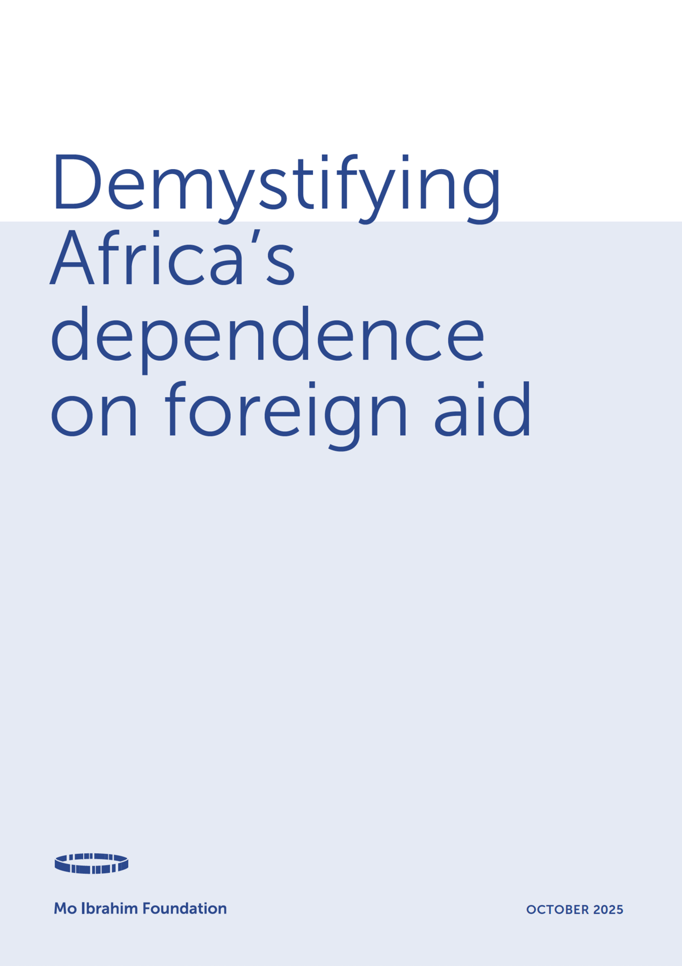 Demystifying Africa's dependence on foreign aid | Mo Ibrahim
