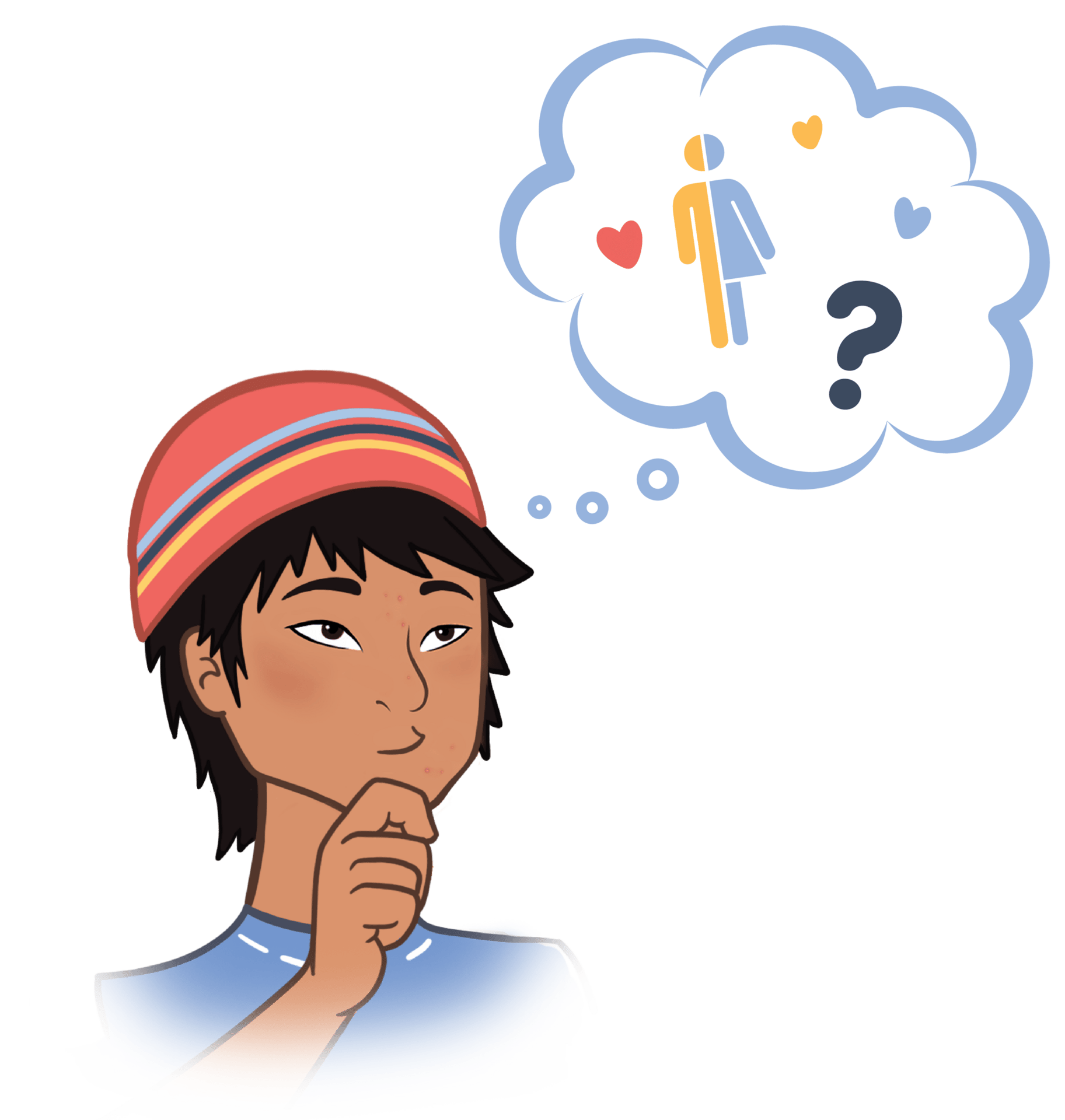 Facial expression, Nose, Head, Hairstyle, Cap, Happy, Gesture, Font