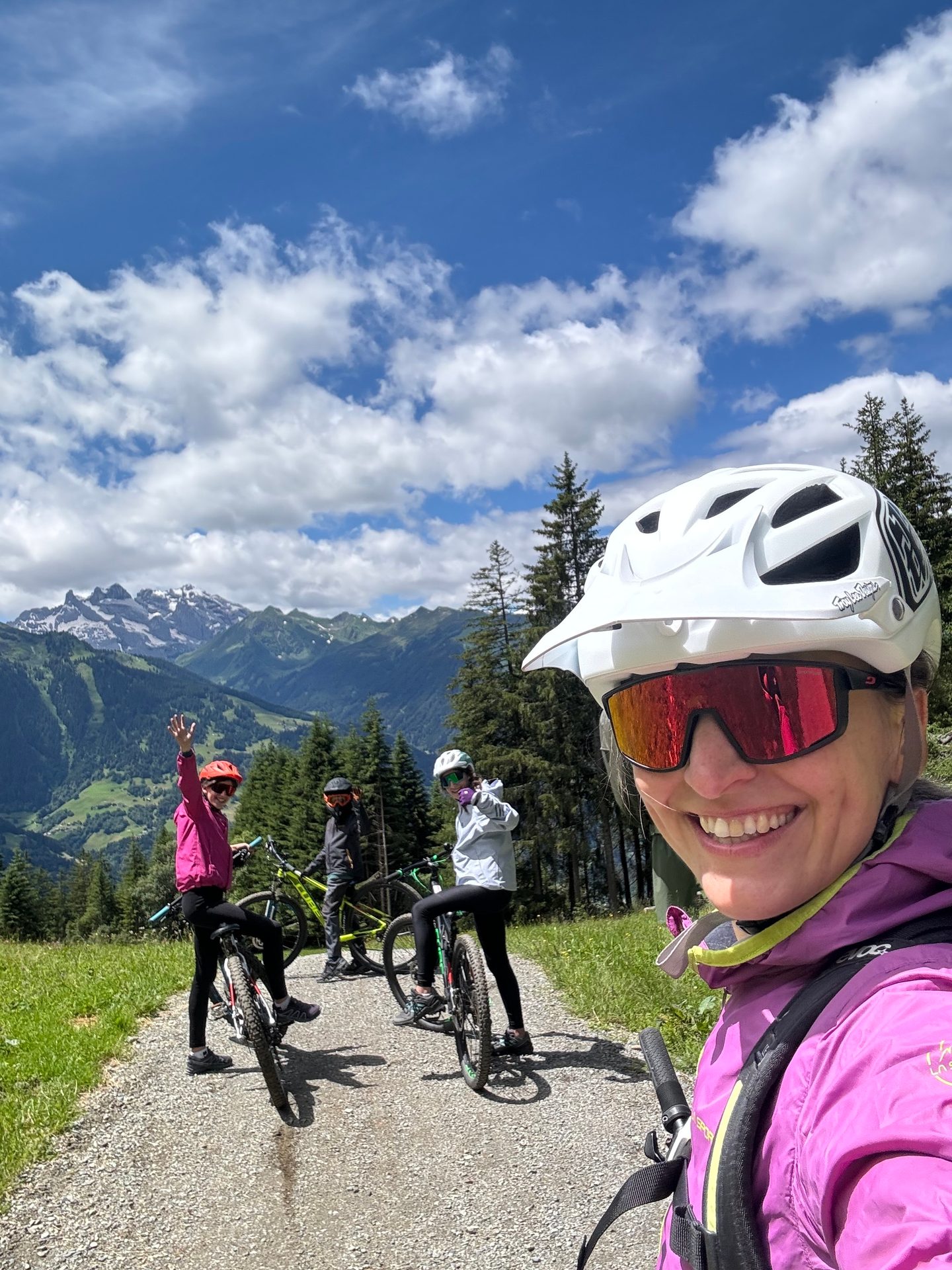 Bicycles--Equipment and supplies, Bicycle helmet, Cloud, Sky, Smile, Wheel, Plant, Tire