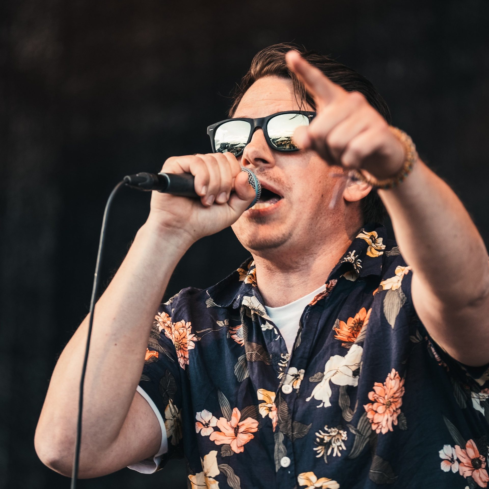 Public address system, Microphone, Lip, Chin, Hand, Musician, Sunglasses, Concert, Artist, Music