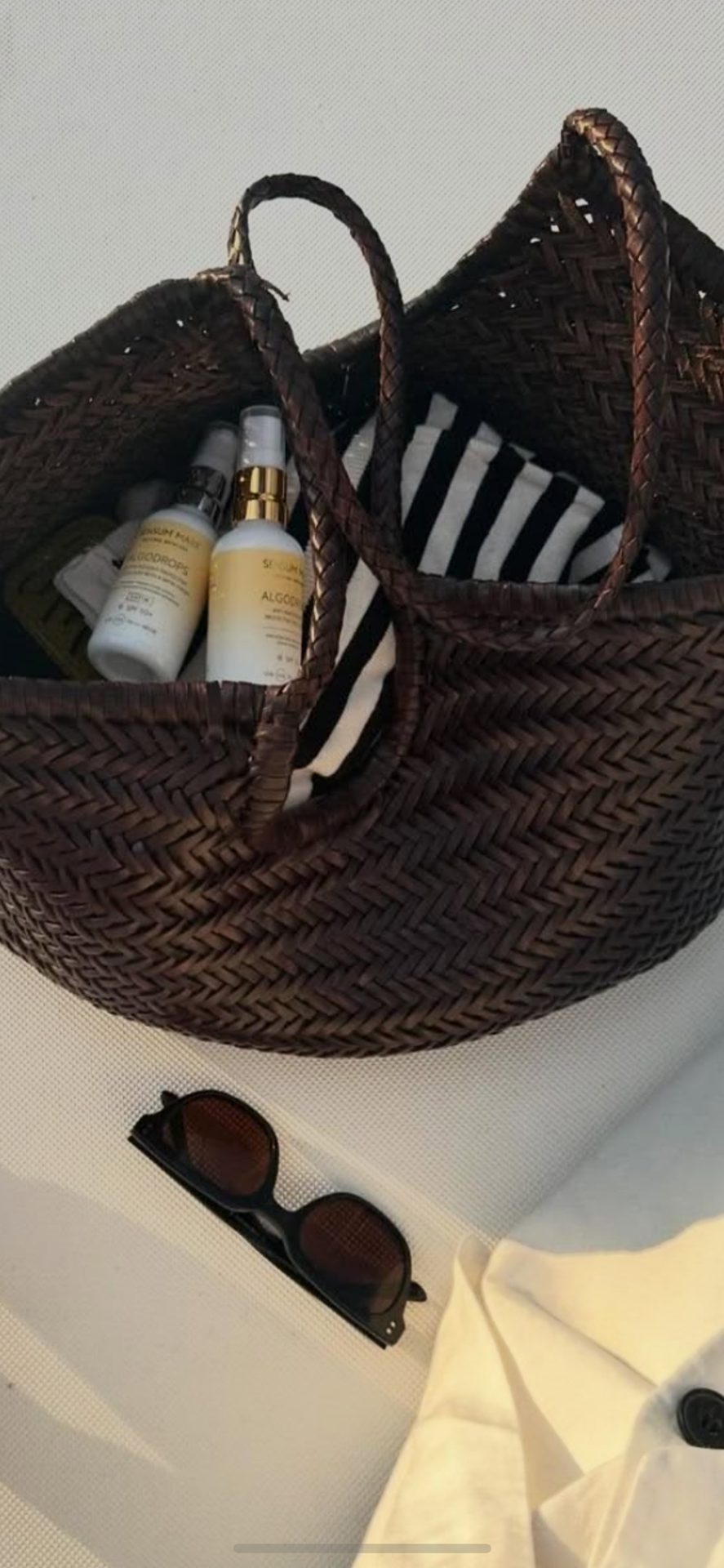 Basket, Wicker, Brown