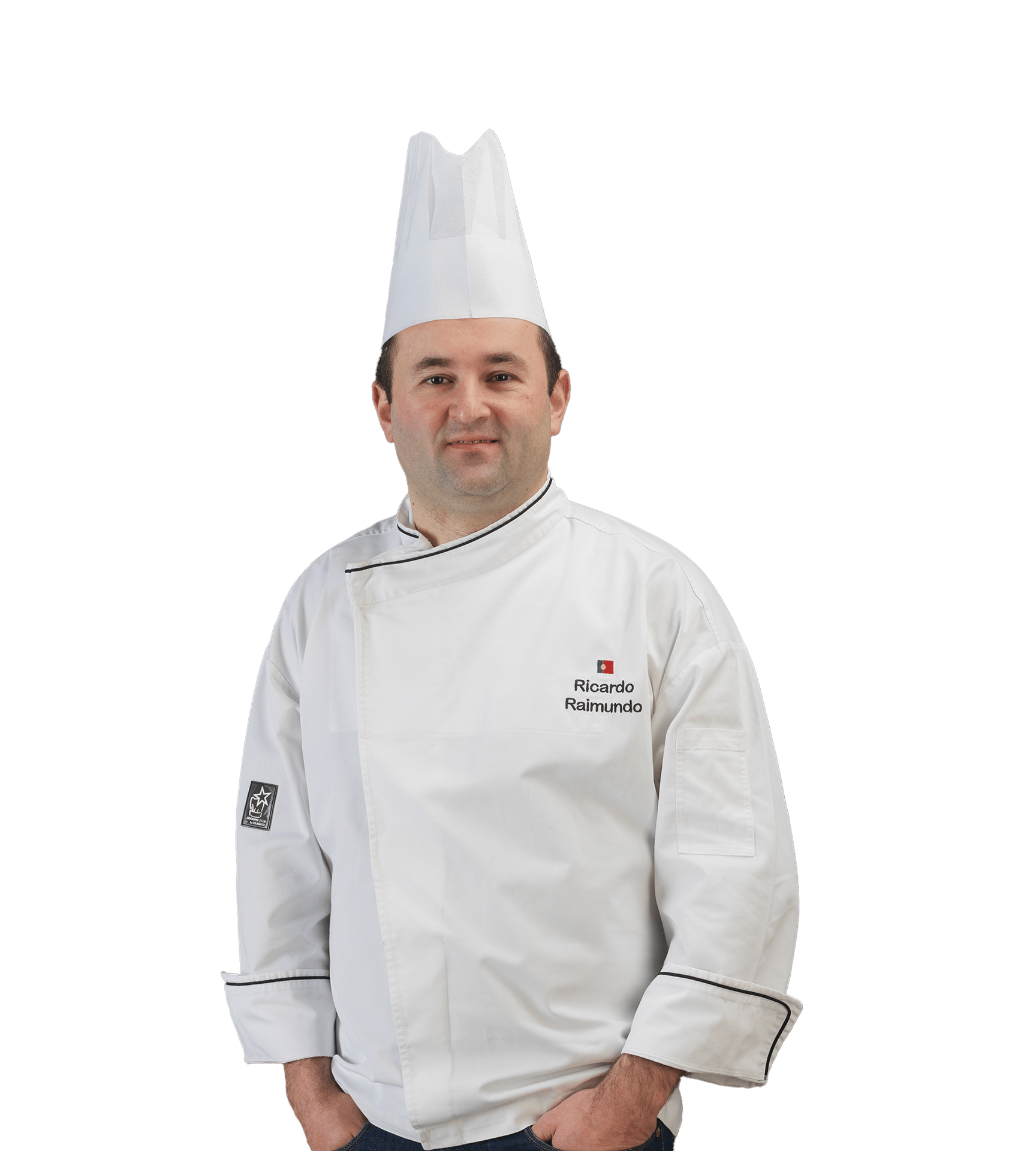 Chef&#x27;s uniform, Chief cook, Clothing, Sleeve, Gesture, Chef, Smile