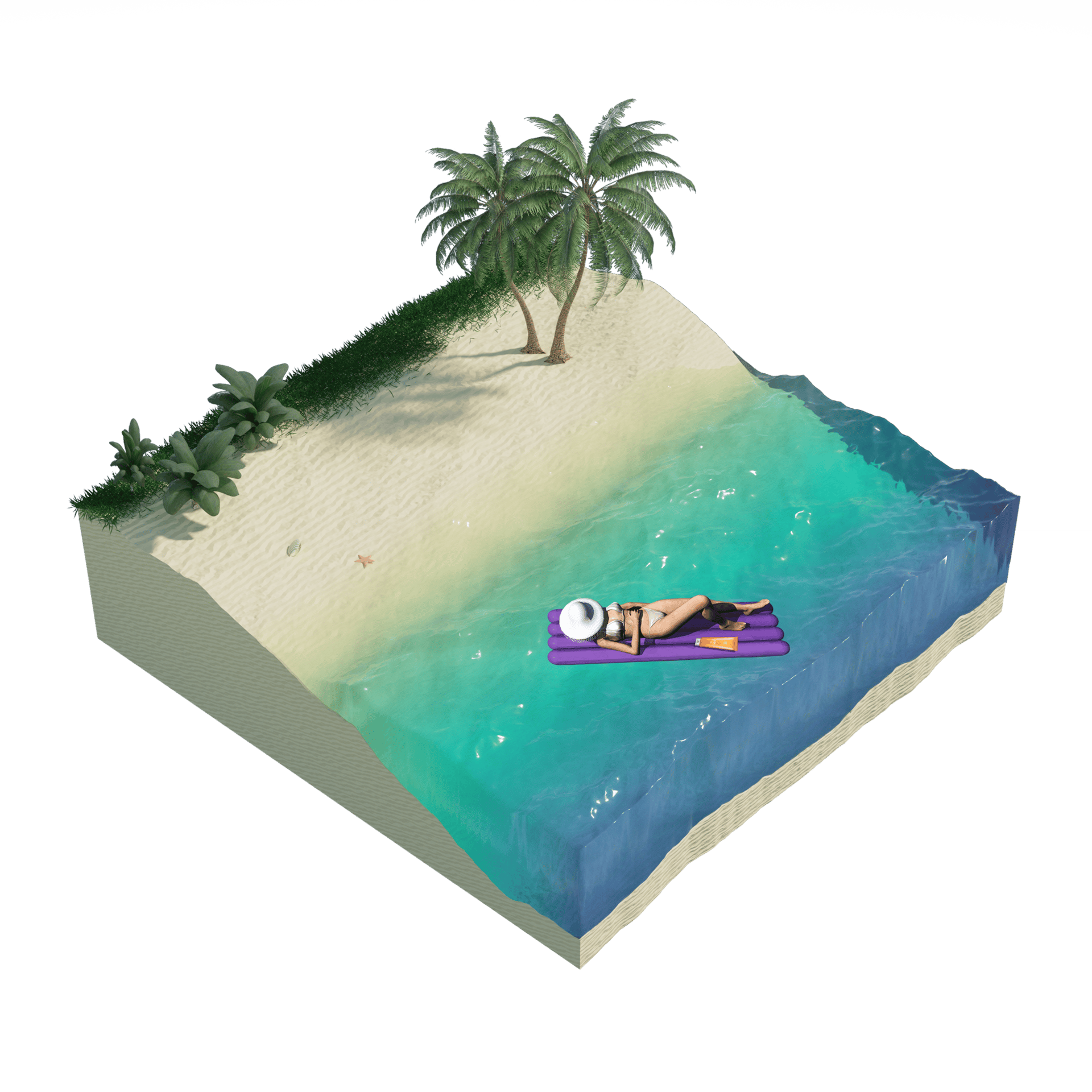 Water, Plant, Rectangle, Triangle, Slope
