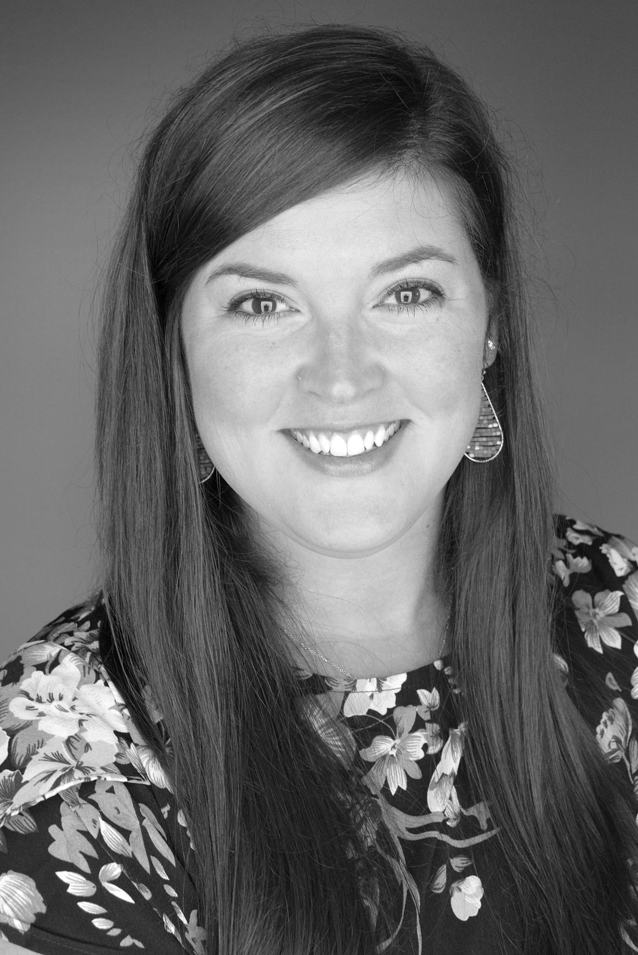 Headshot, Black and white photography, Smile, Hairstyle, Jewelry