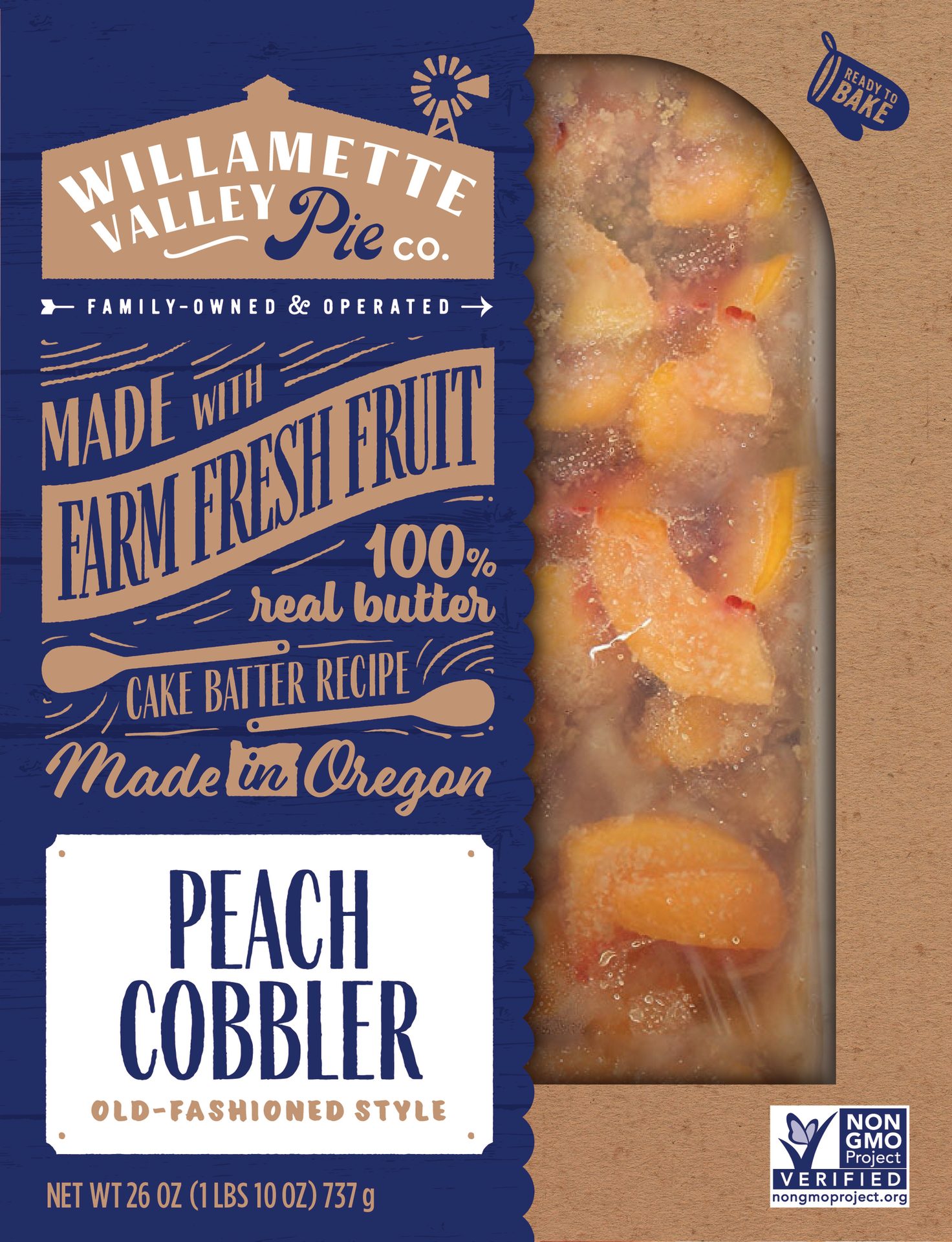 Natural foods, Ingredient, Recipe, Font, Peach cobbler