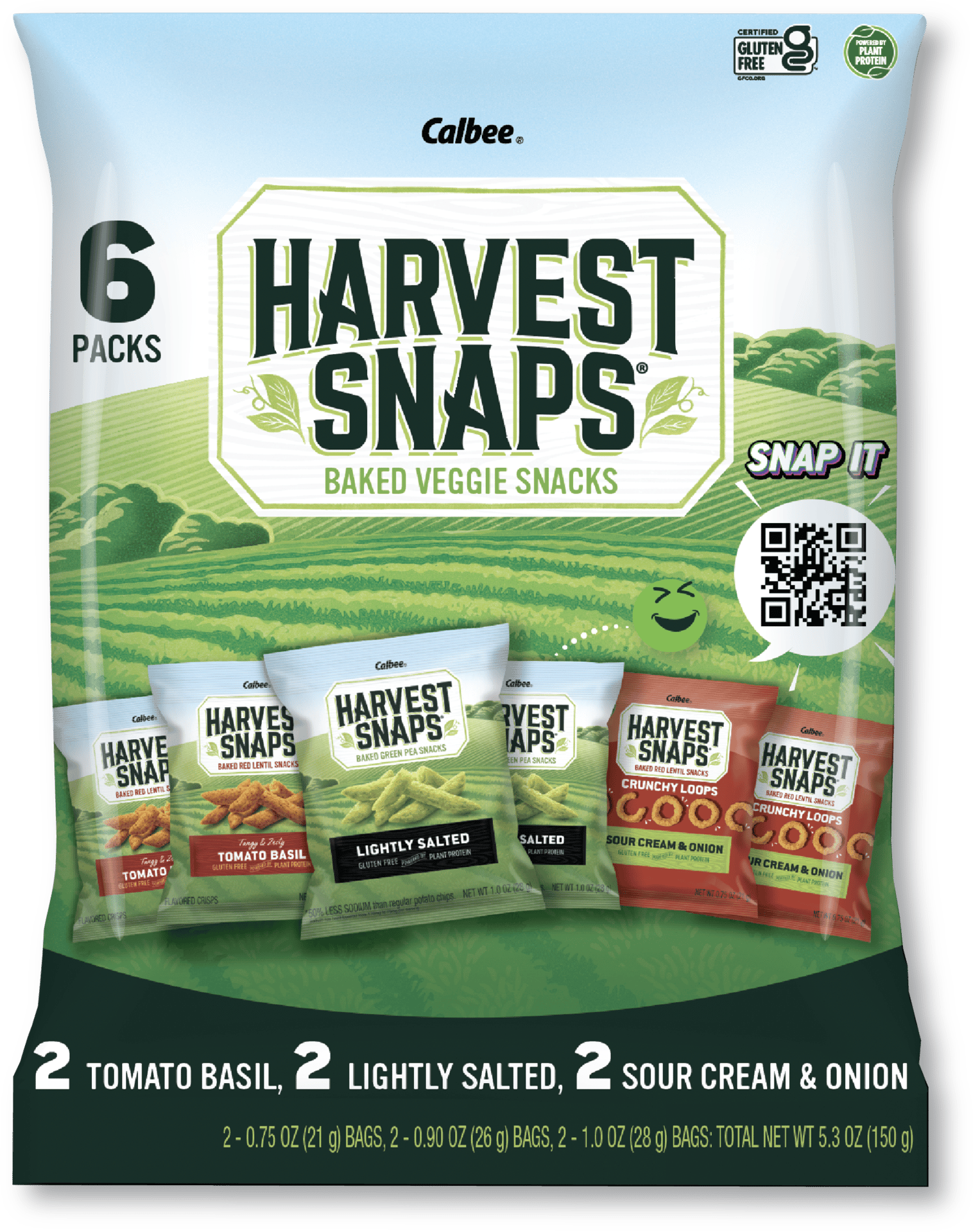 Is it Corn Free Calbee Harvest Snaps Lightly Salted Baked Green