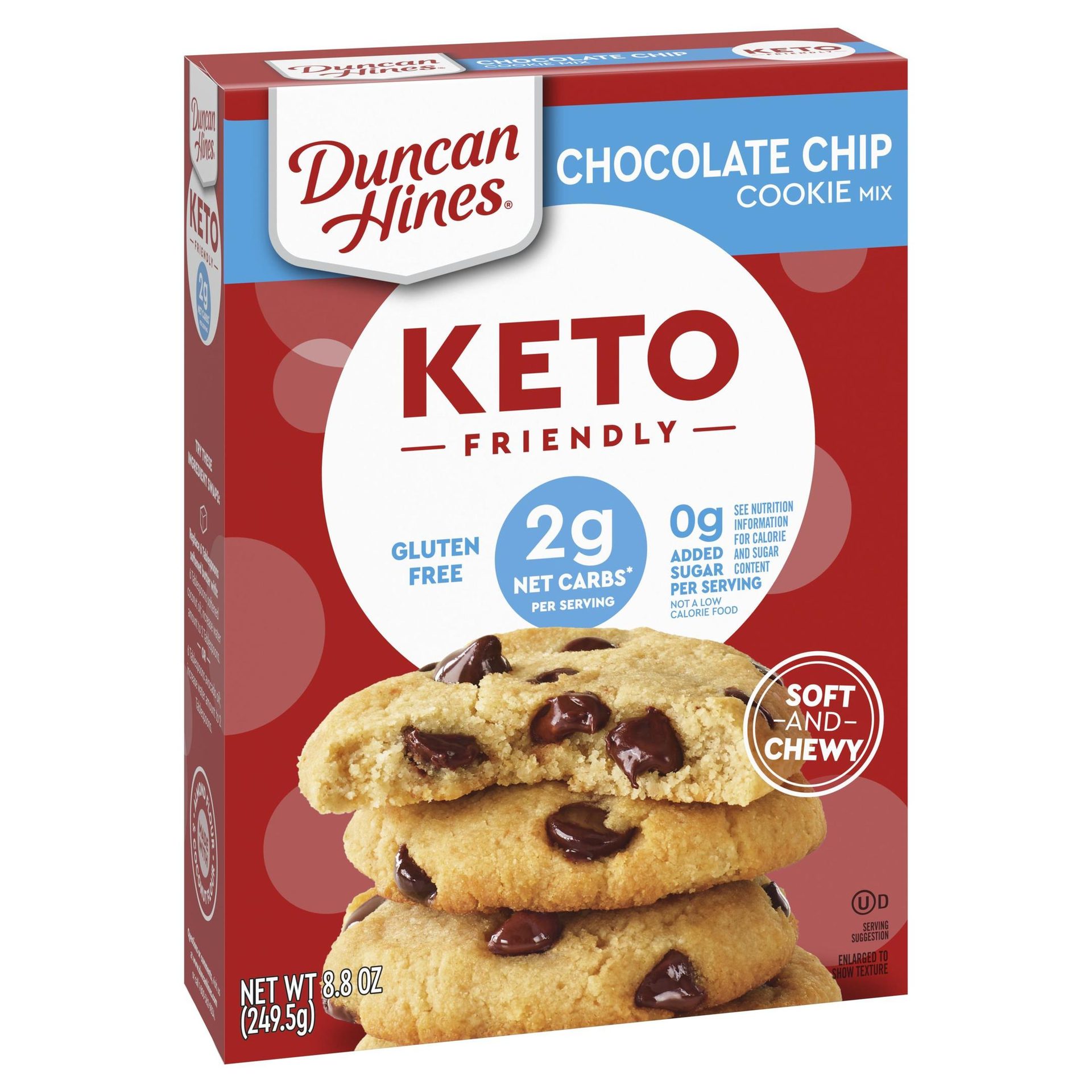 Chocolate chip cookie mix, Red box, Product, Chocolate chip cookies