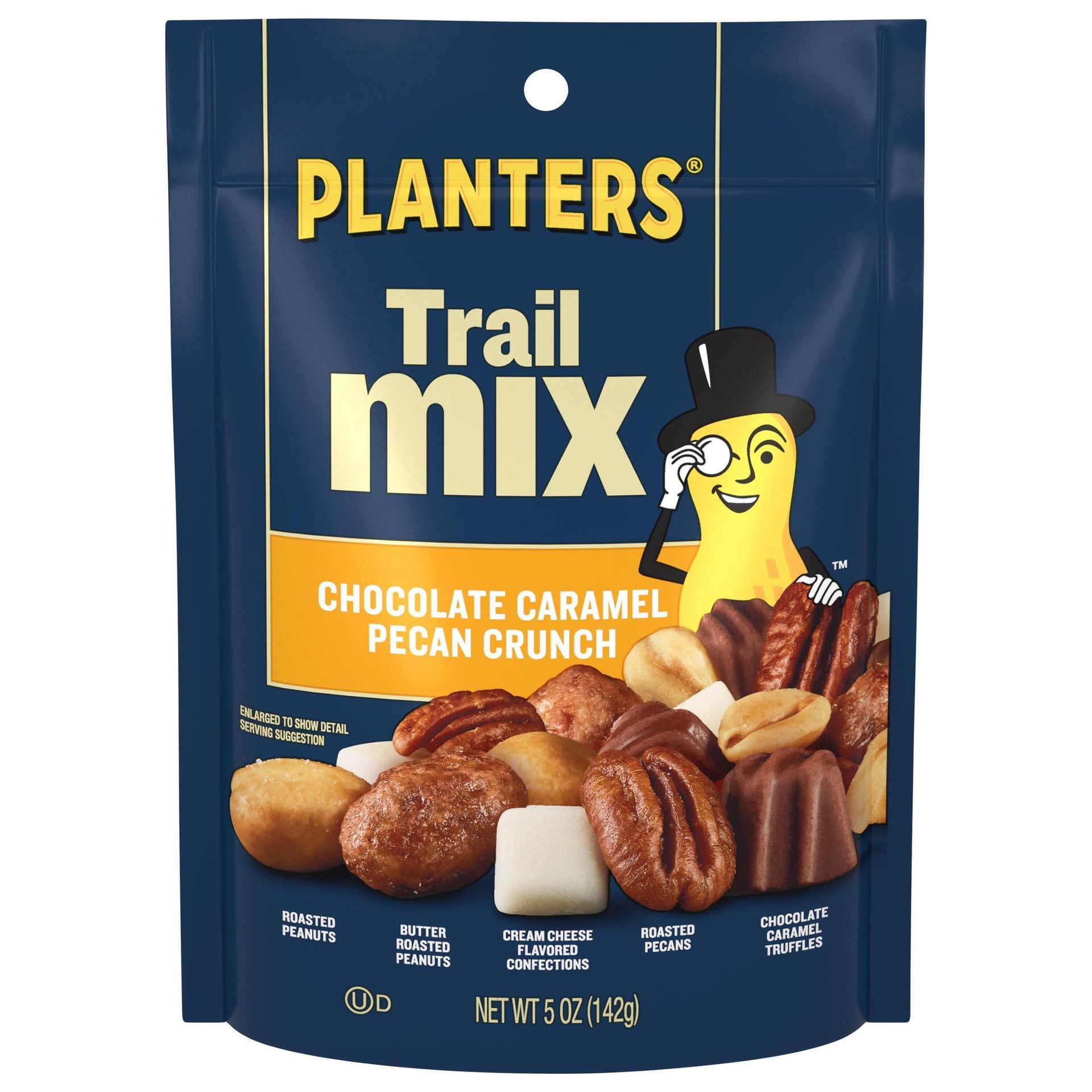 Pouch of Chocolate Caramel Pecan Crunch nut mix