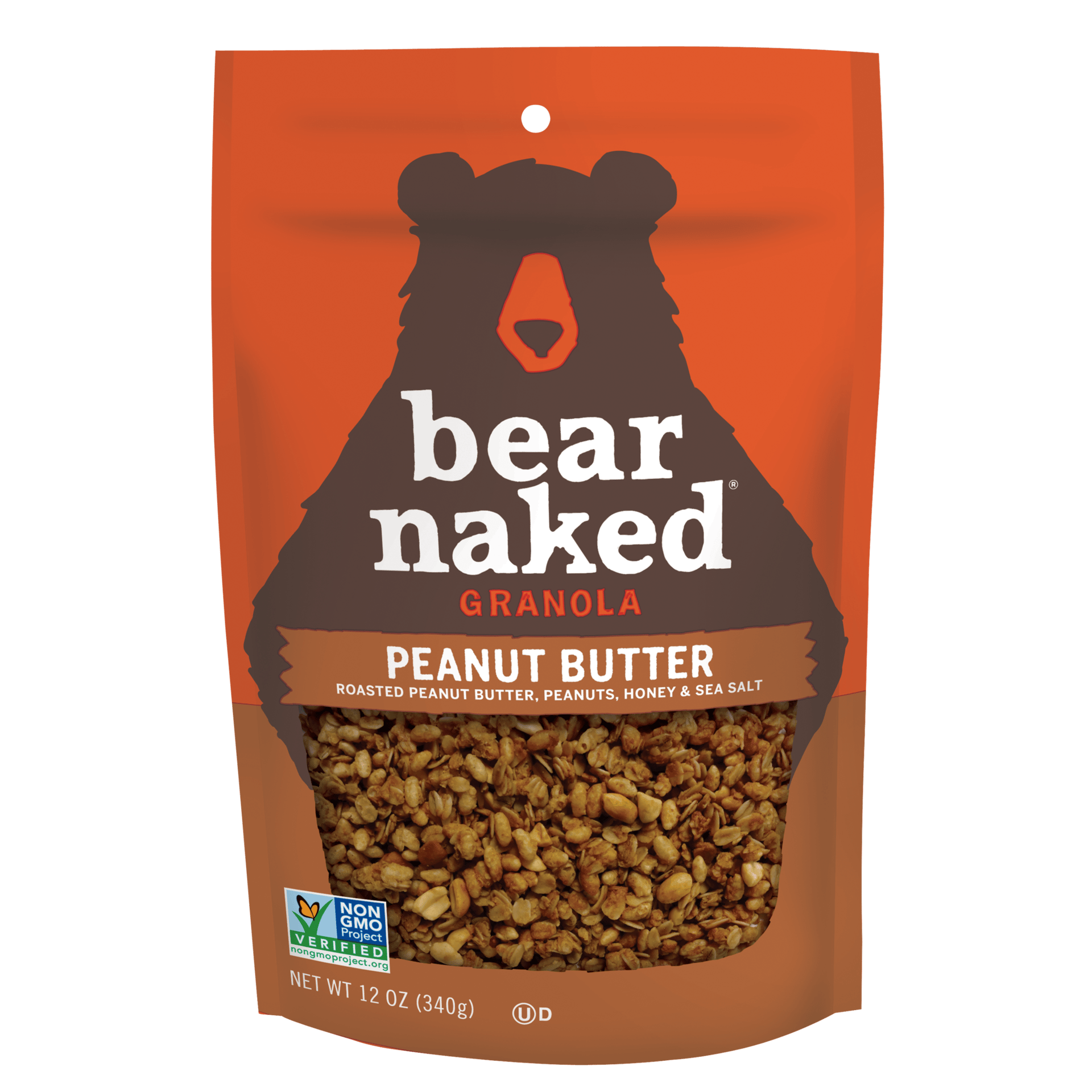 Packaging and labeling, Brown, Orange, Bear, Granola, Stand-up pouch