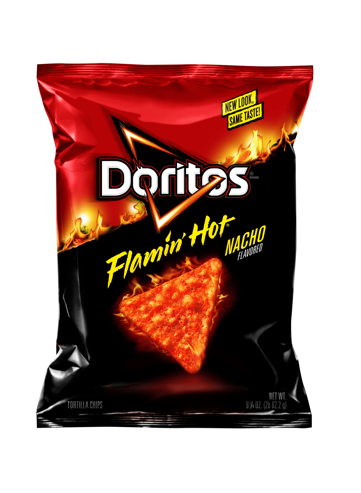 Food, Chips, Doritos, Flamin&#x27; Hot Nacho, Black, Red, Flames