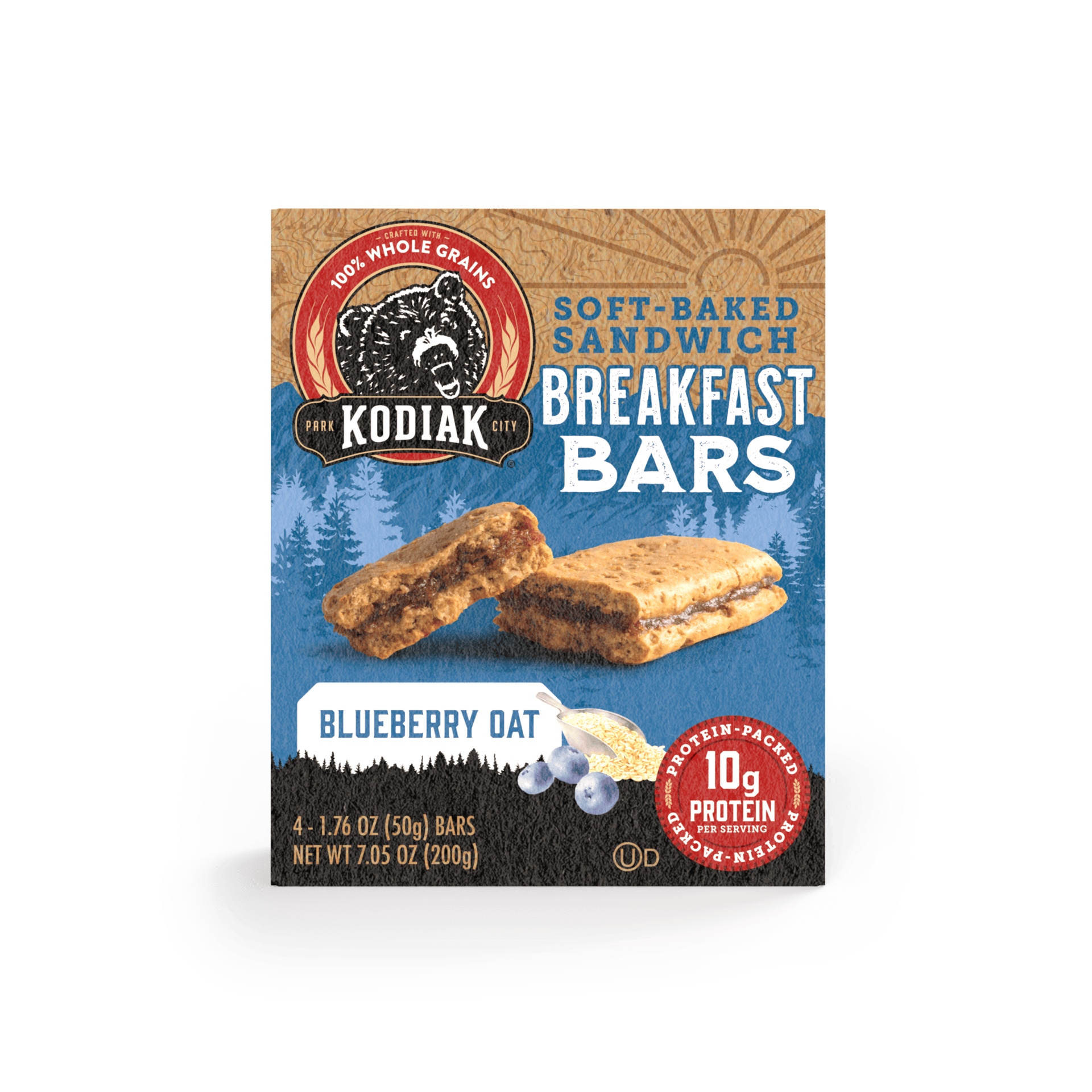 Snack bars, Product box, Bear, Blueberries