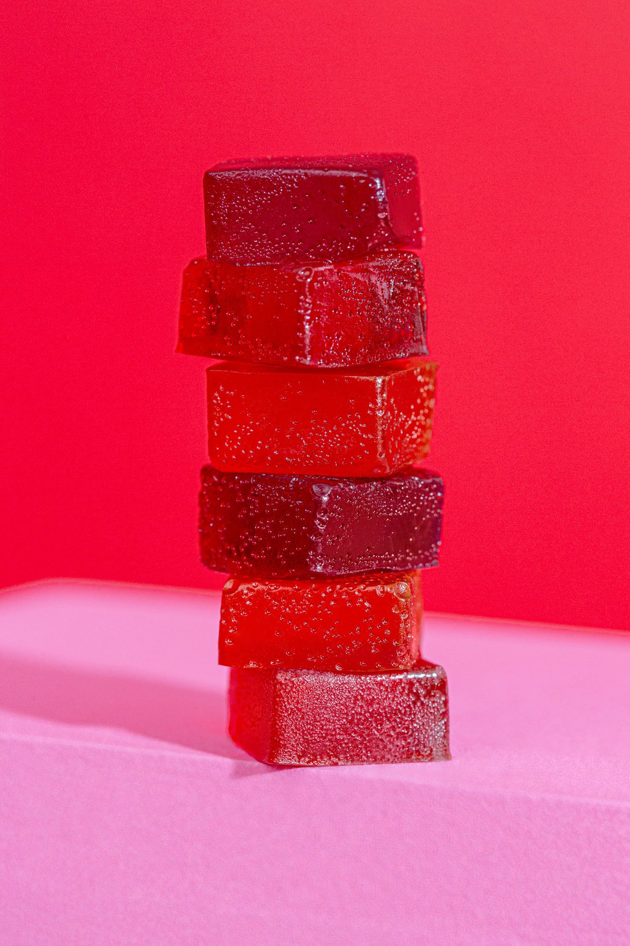 Rectangles, Red, Gummy candy, Squares, Pink