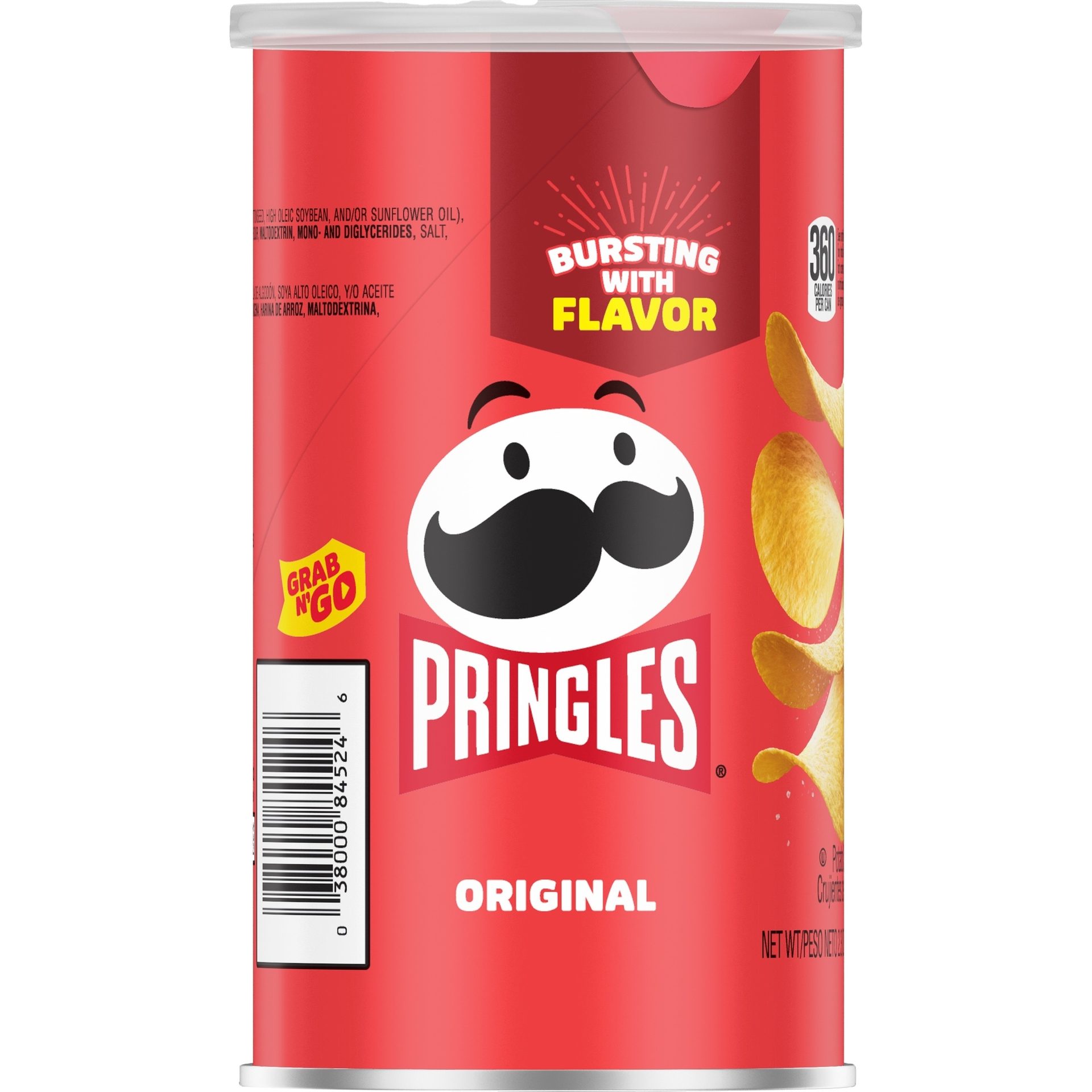Pringles, Can, Red, Chips, Logo, Barcode