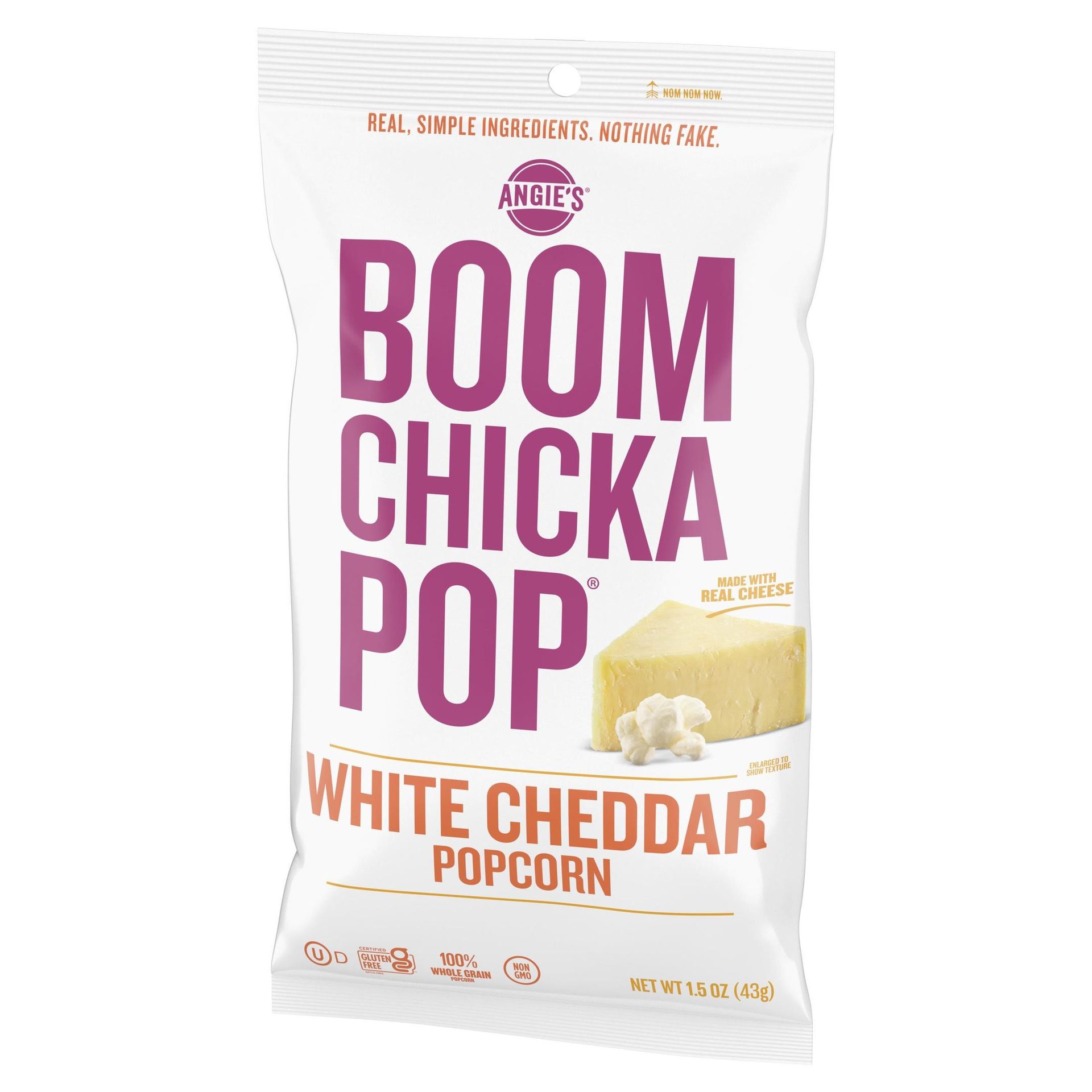 Packaging, Bag, Popcorn, Purple, White, Nutritional info, Cheese