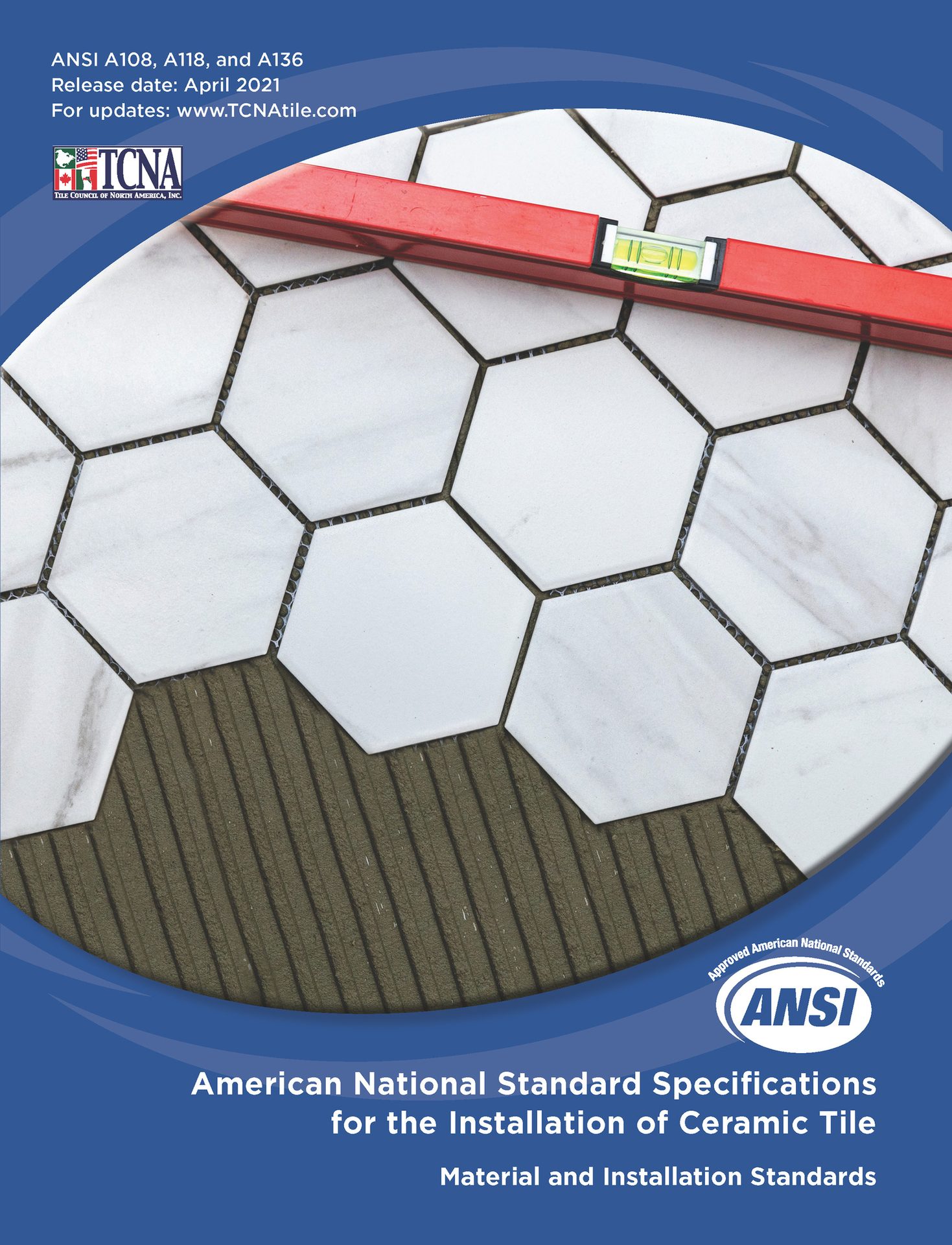 ANSI/American National Standards Institute&#x2019;s &#x201C;Standard Specifications for the Installation of Ceramic Tile, A108.05 section 2.2 Applying dry-set cement mortar, sub-section 2.2.2 &#x201C;comb mortar with the notched side of the trowel in one direction.&#x201D; 