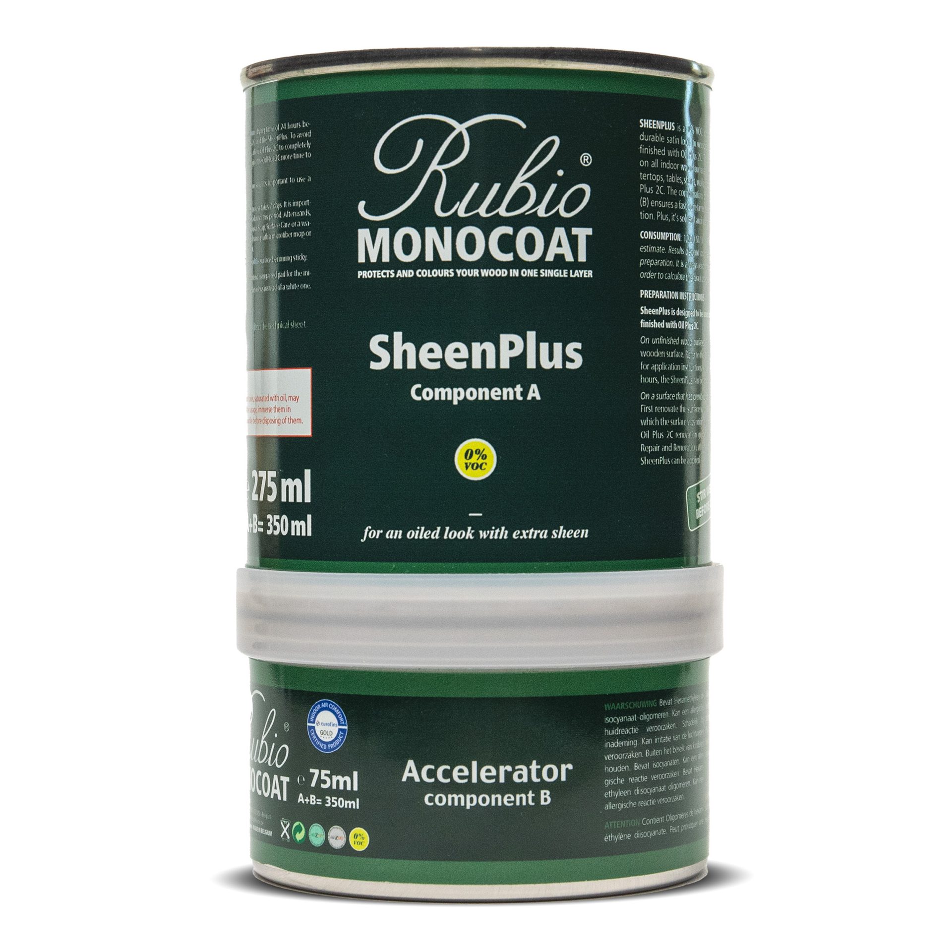 SheenPlus, Rubio Monocoat, 0% VOC sheen enhancer, eco-friendly, polyurethane alternative, durable, satin, wood surfaces, treated, Oil Plus 2C