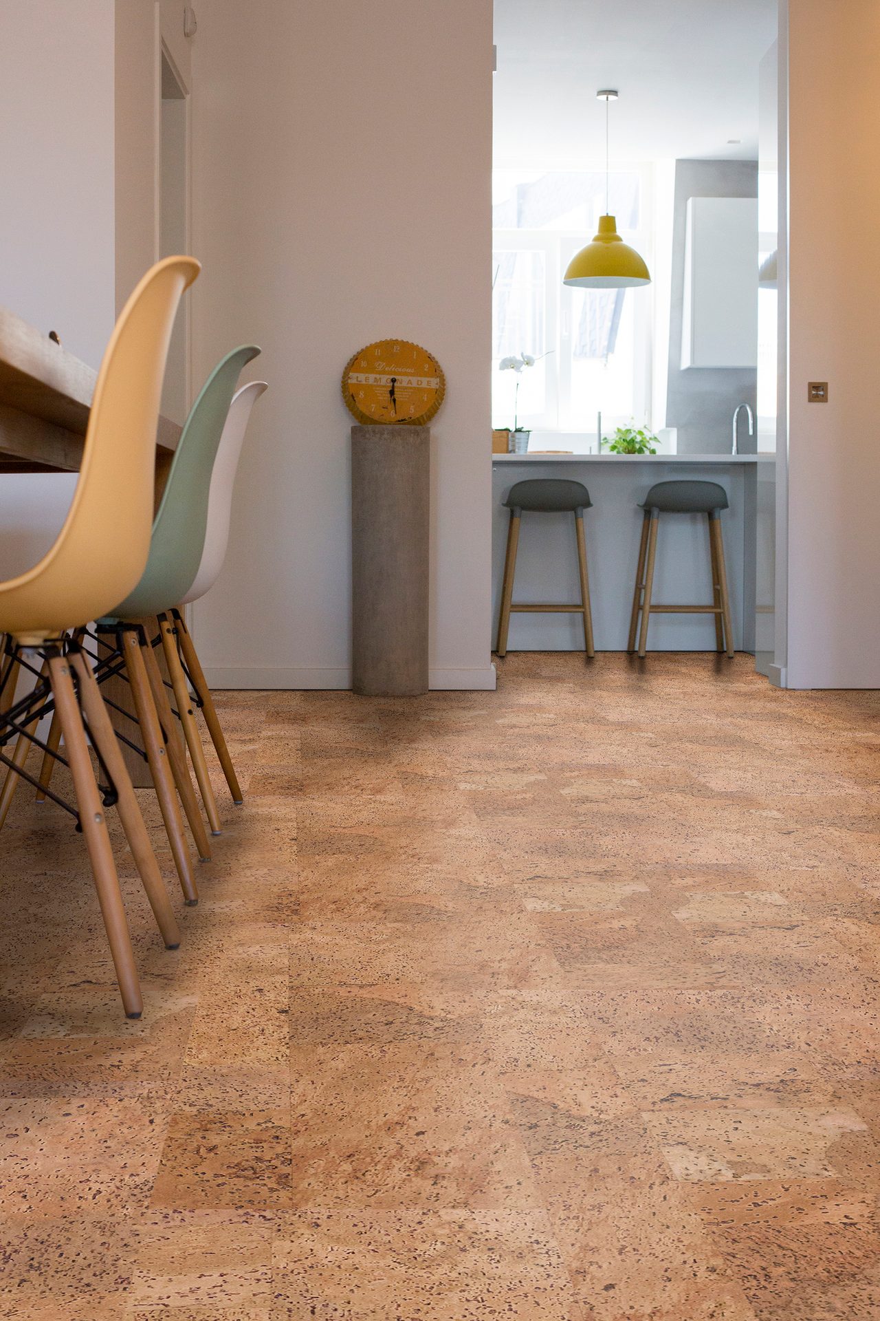 WeCork, floating floors, easy install, glue-less, Uniclic locking system, Serenity Collection