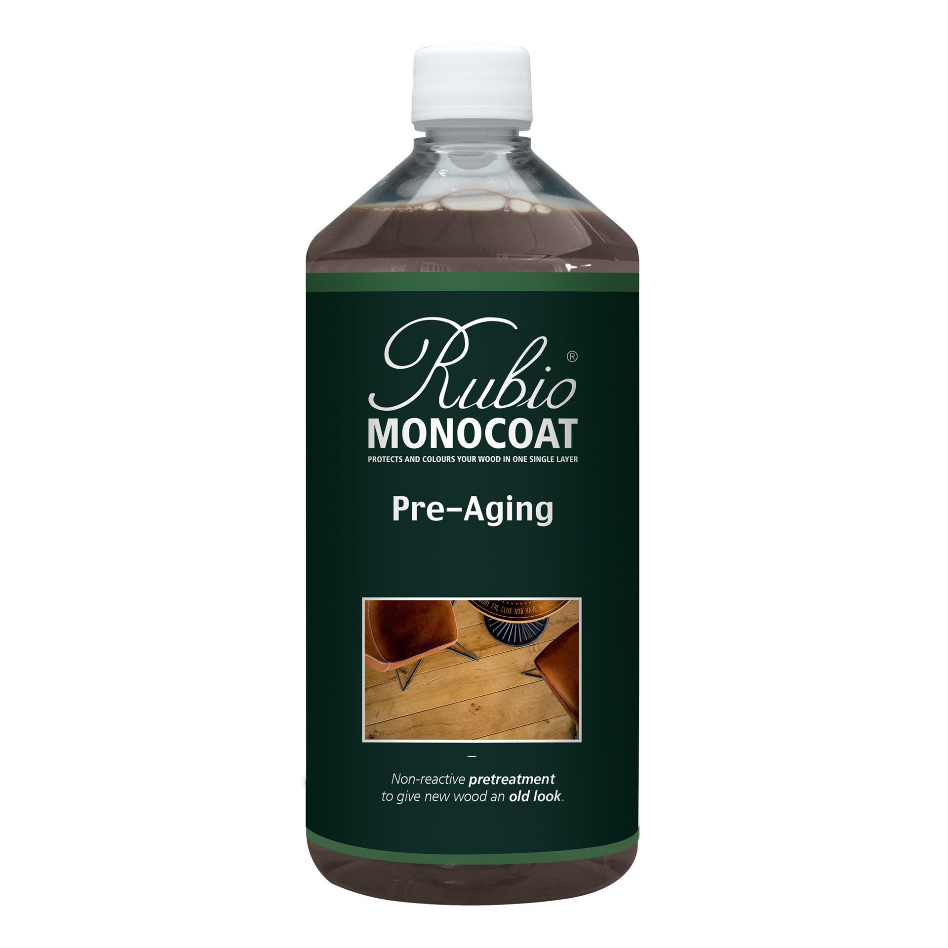 Pre-Aging, Rubio Monocoat, high-quality, non-reactive, pretreatment, wood, deep color, subtle aged accents, without, toxic, fumes, vapors, transforms new wood, character-filled, timeless allure