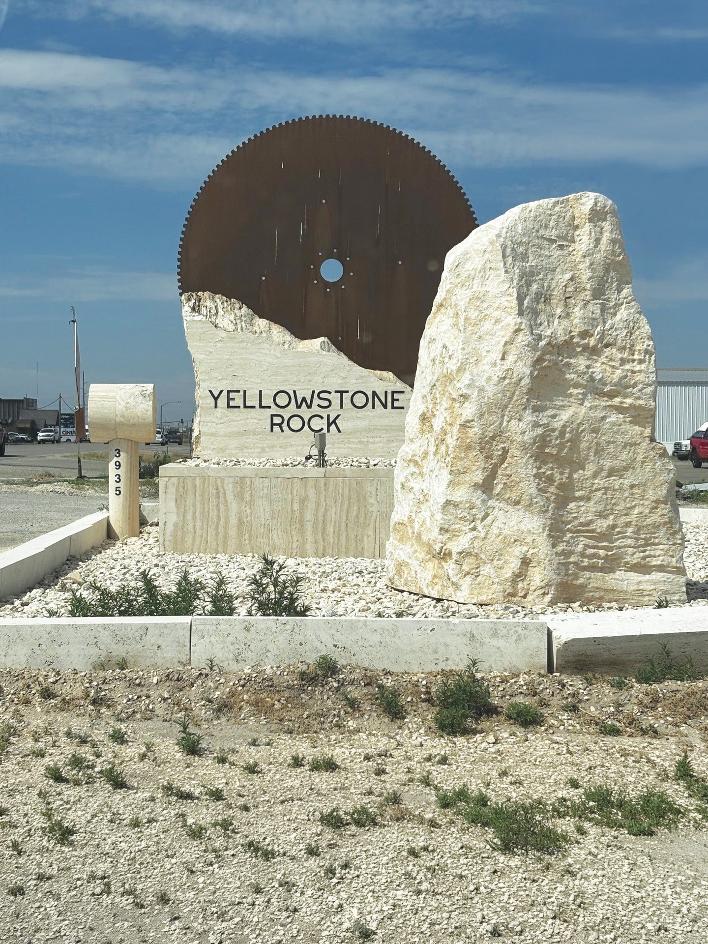 Entrance to Yellowstone Rock
