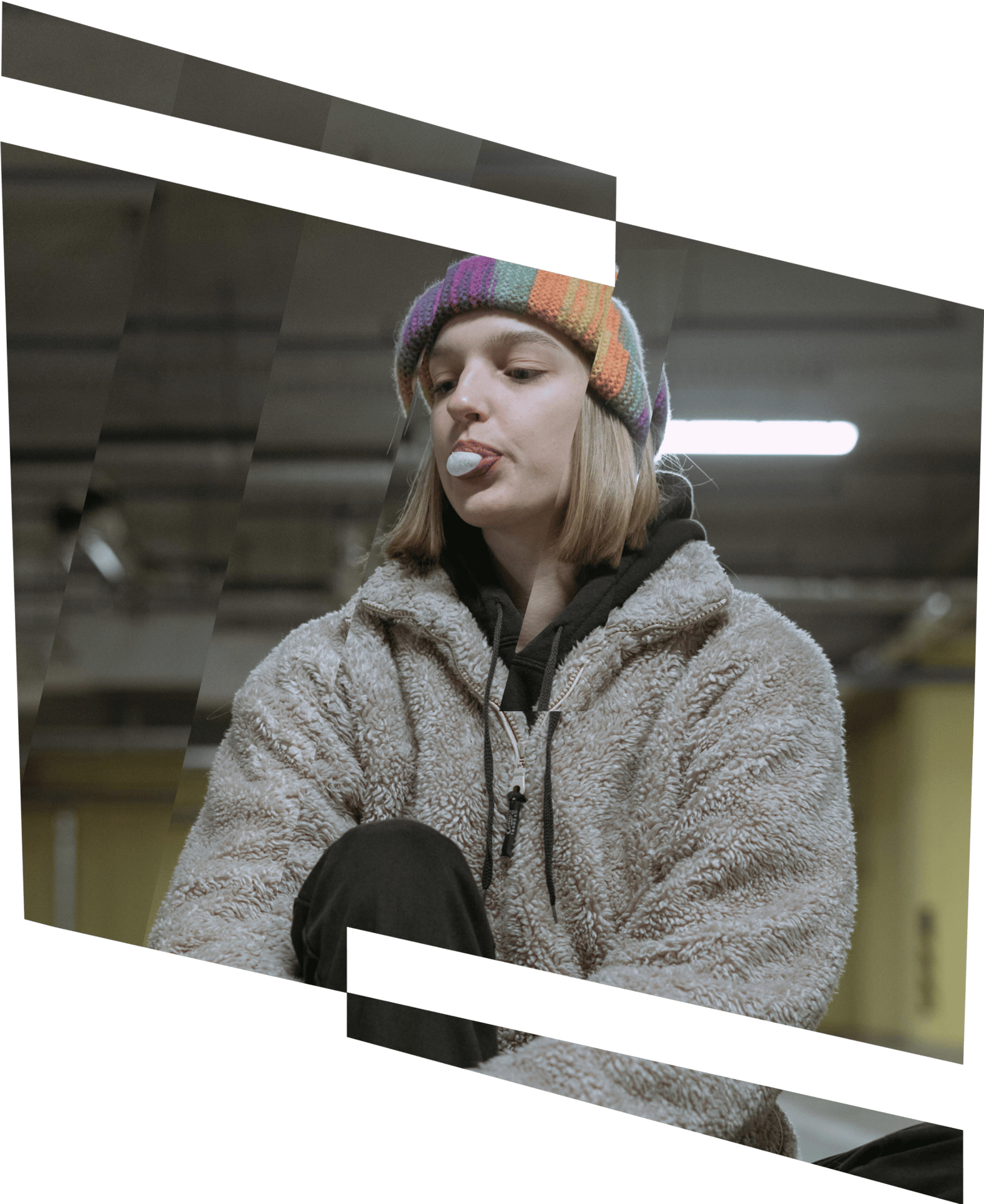 Knit cap, Outerwear, Headgear, Jacket, Woolen, Beanie