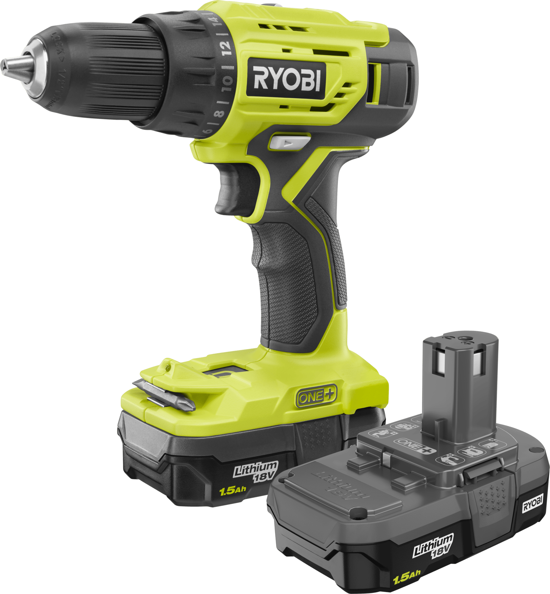 Handheld power drill, Pneumatic tool, Camera accessory, Green, Yellow