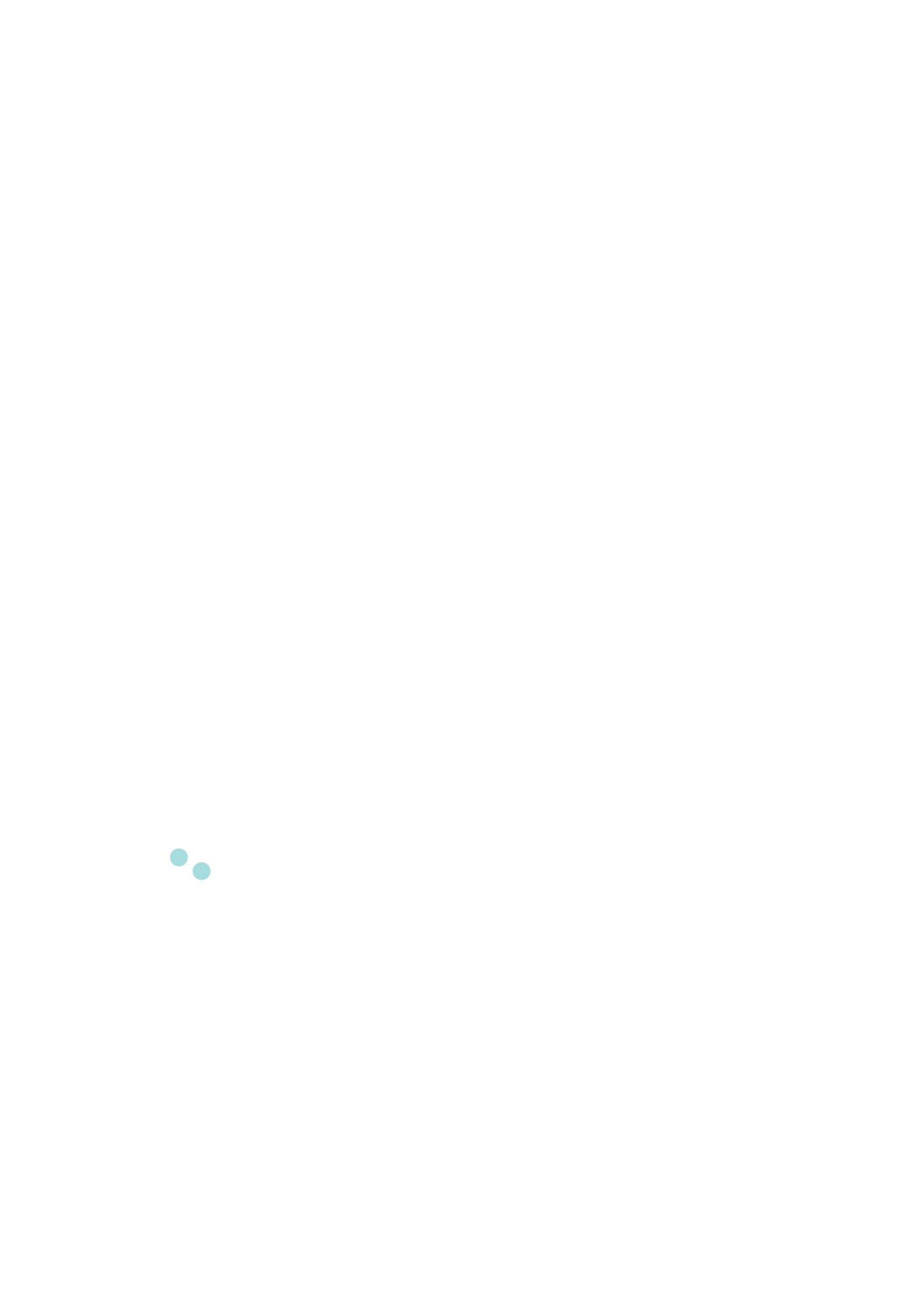 Two small light blue dots on a plain white background, positioned close together in the lower-left quadrant.