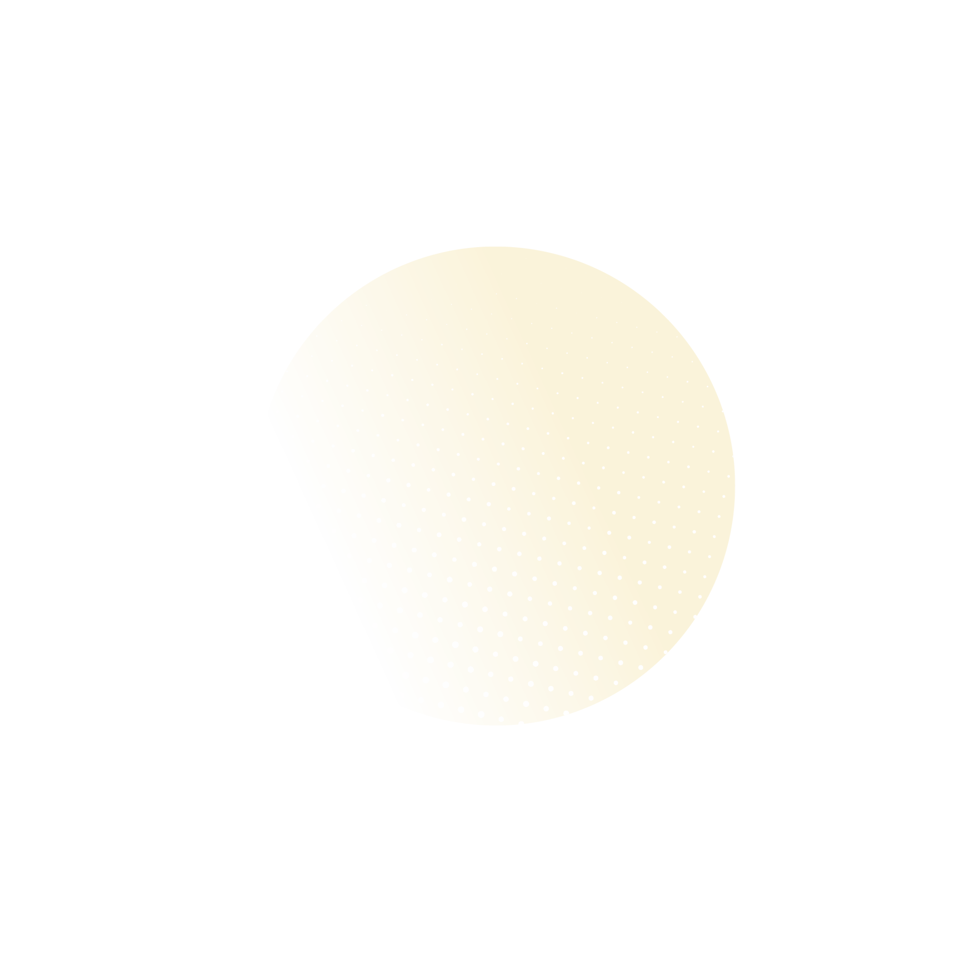 A pale yellow circle with a subtle dot pattern and gradient on a white background.
