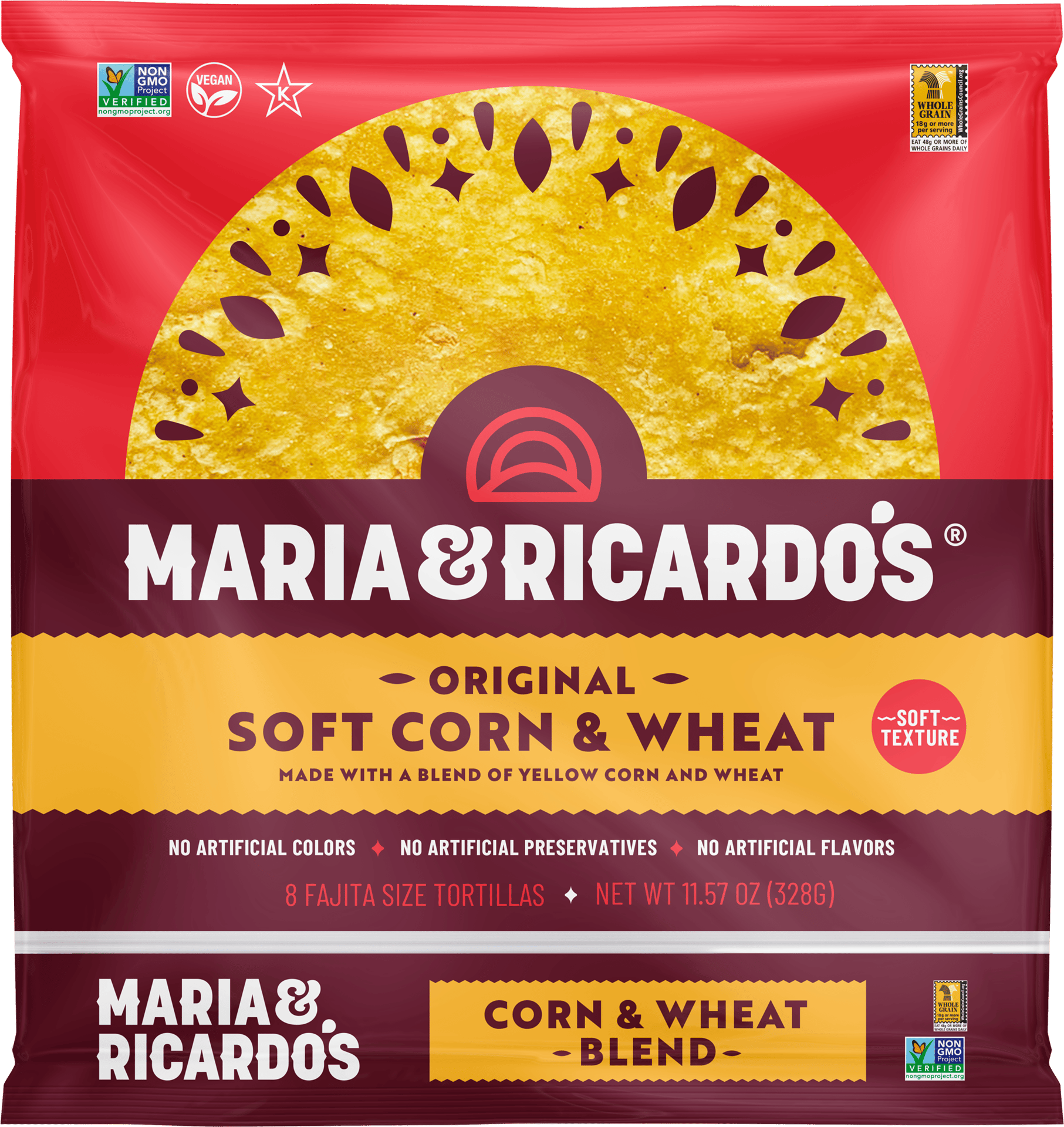 Maria and Ricardo’s Soft Corn and Wheat Package