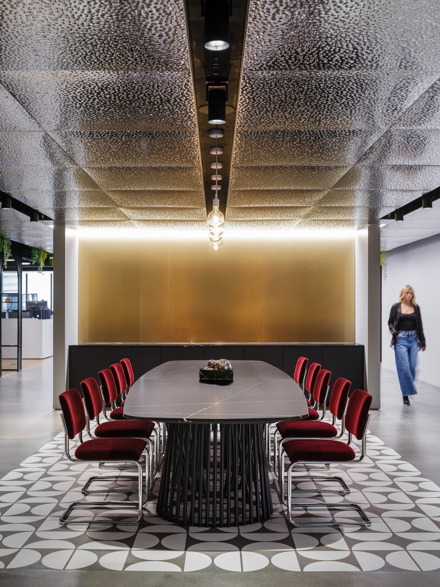 Interior design, Furniture, Ceiling, Chair