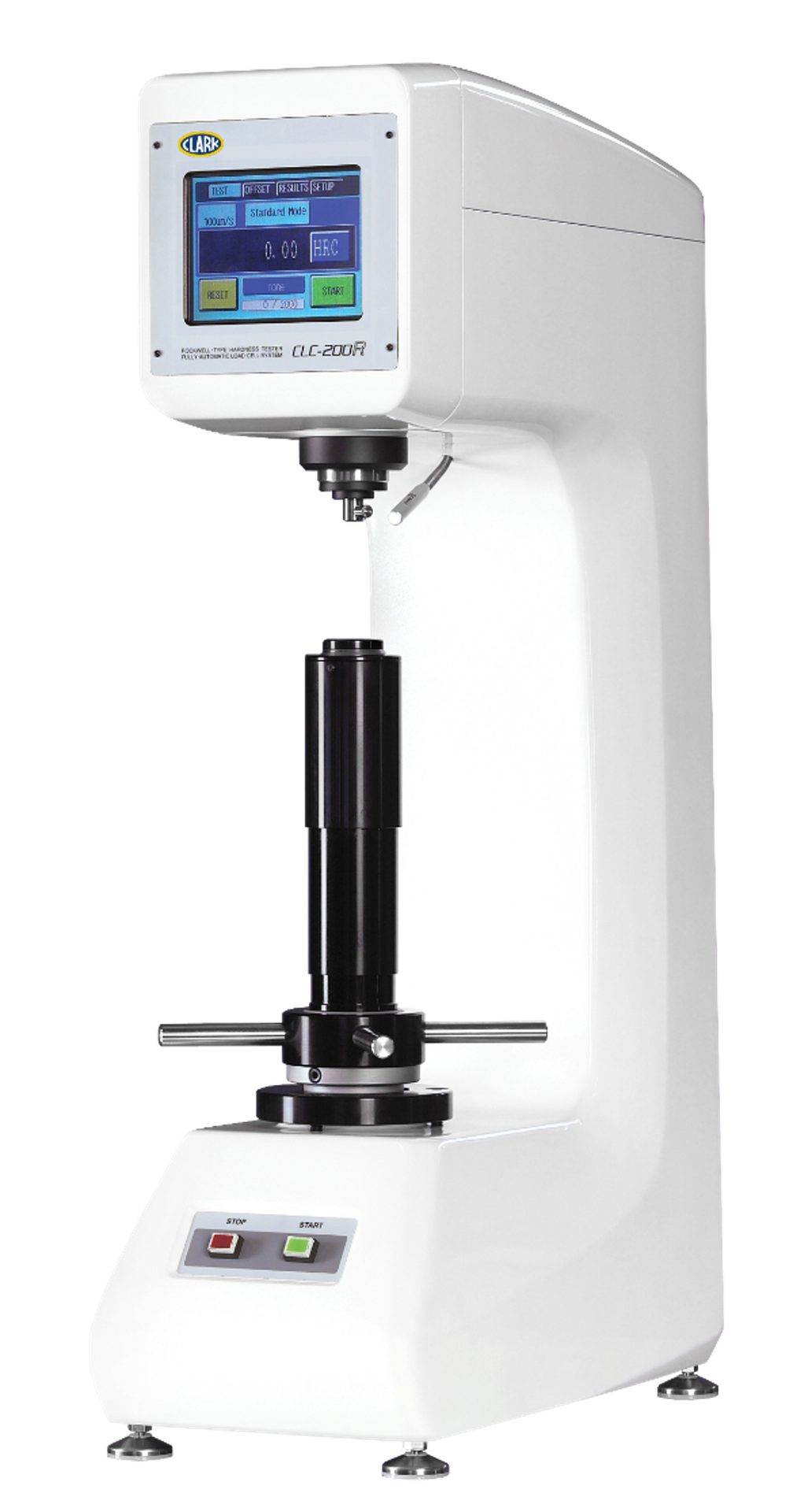 Typical modern fixed-location Rockwell machine that conforms to ASTM E18