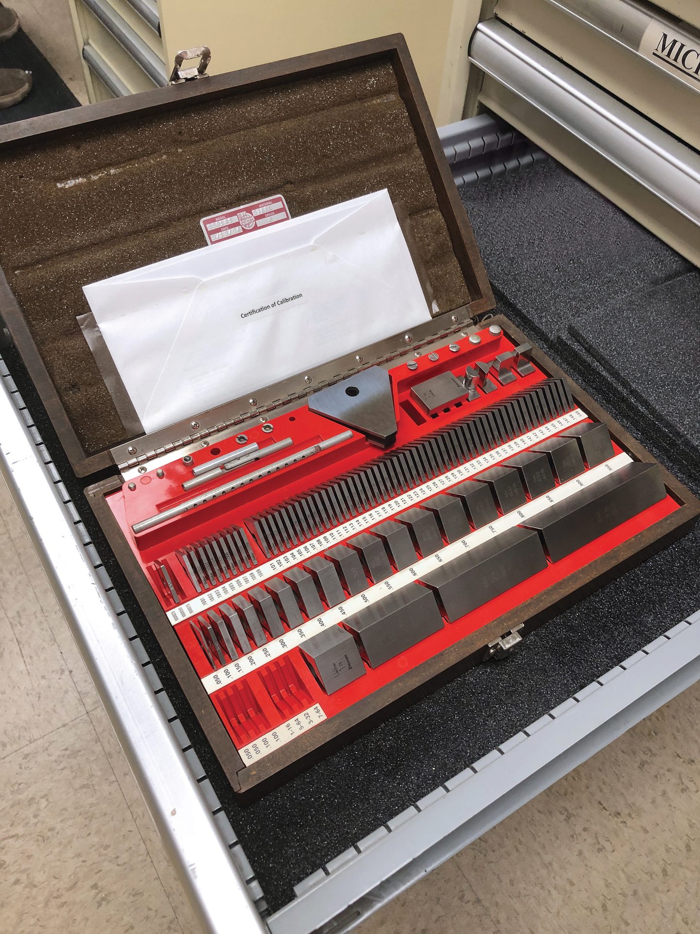 Quality Inspectors at CEI rely on Starrett-Webber Gage Blocks and other equipment for calibration and dimensional quality control.
